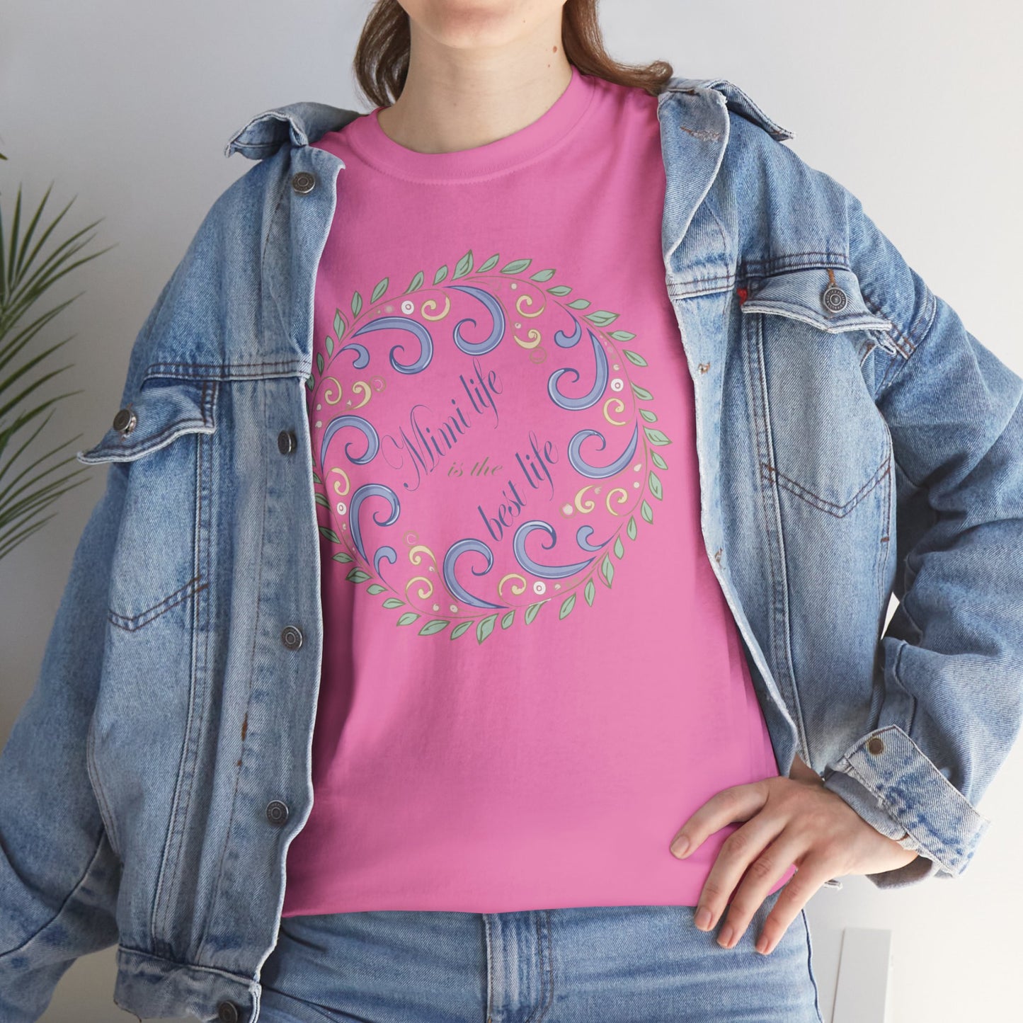 Inspirational Unisex Heavy Cotton Tee - "Mimi Life is the best life"