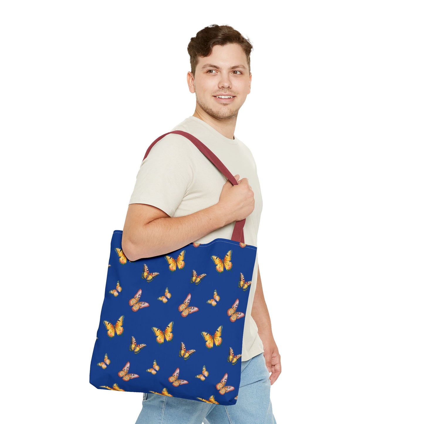 Colorful Butterfly Print Tote Bag - Stylish & Functional