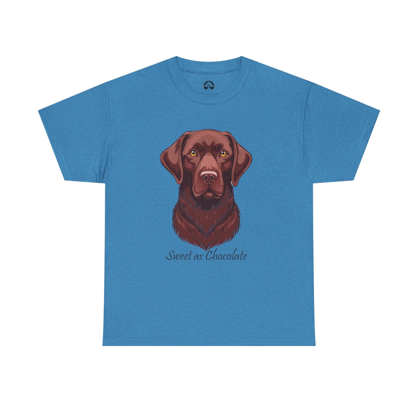 Labrador Chocolate - Camiseta unisex de algodón grueso con el dulce sabor del perro chocolate