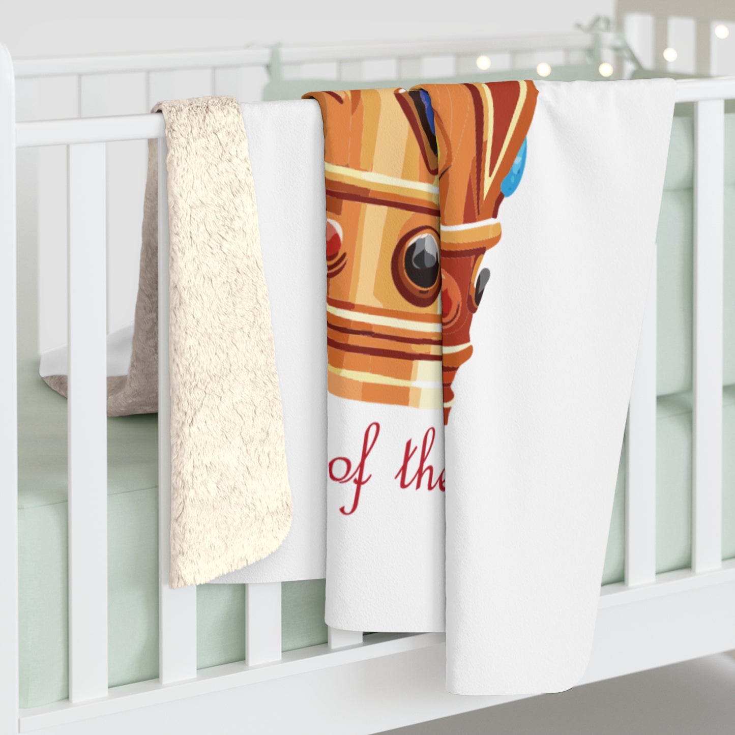 Queen of the Chaos Sherpa Fleece Blanket - Heart of the Home