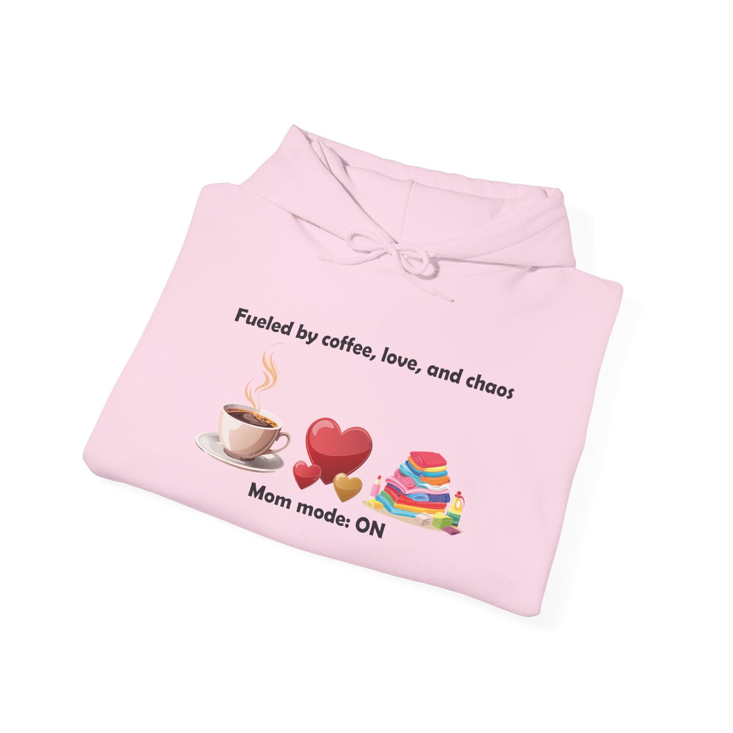 Mom Life Sweatshirt - Fueled by Coffee, Love, and Chaos