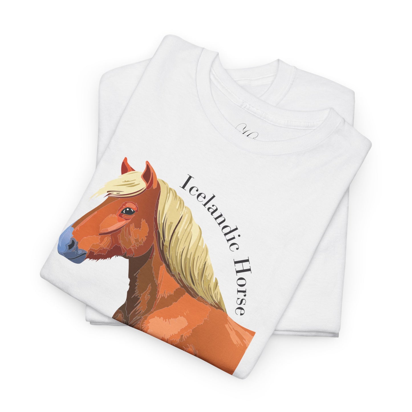 Icelandic Horse Unisex Heavy Cotton Tee - The Heart of Iceland, The Spirit of the Ride