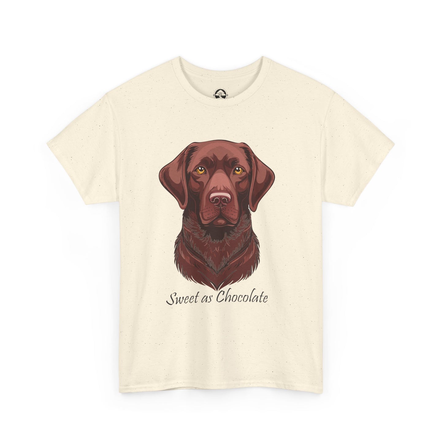 Labrador Chocolate - Camiseta unisex de algodón grueso con el dulce sabor del perro chocolate