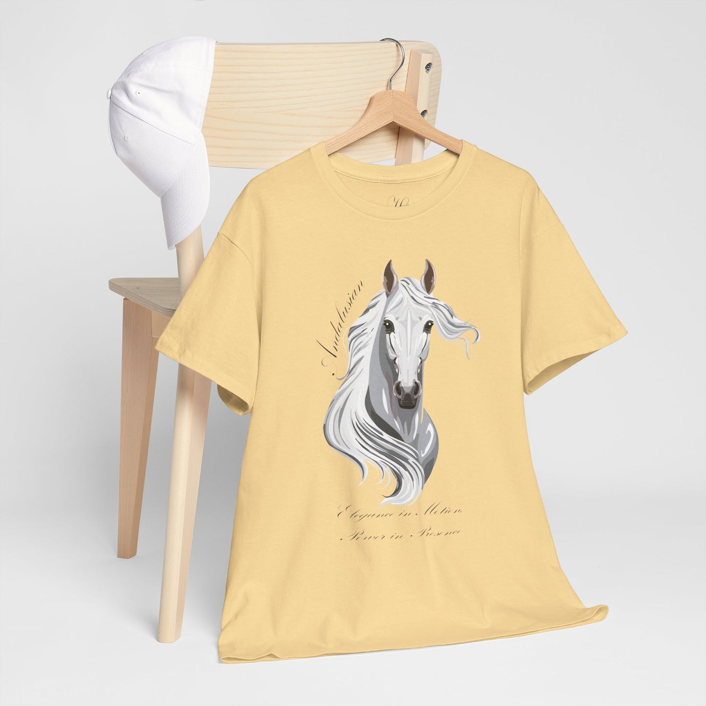 Andalusian Horse Design Unisex Heavy Cotton Tee