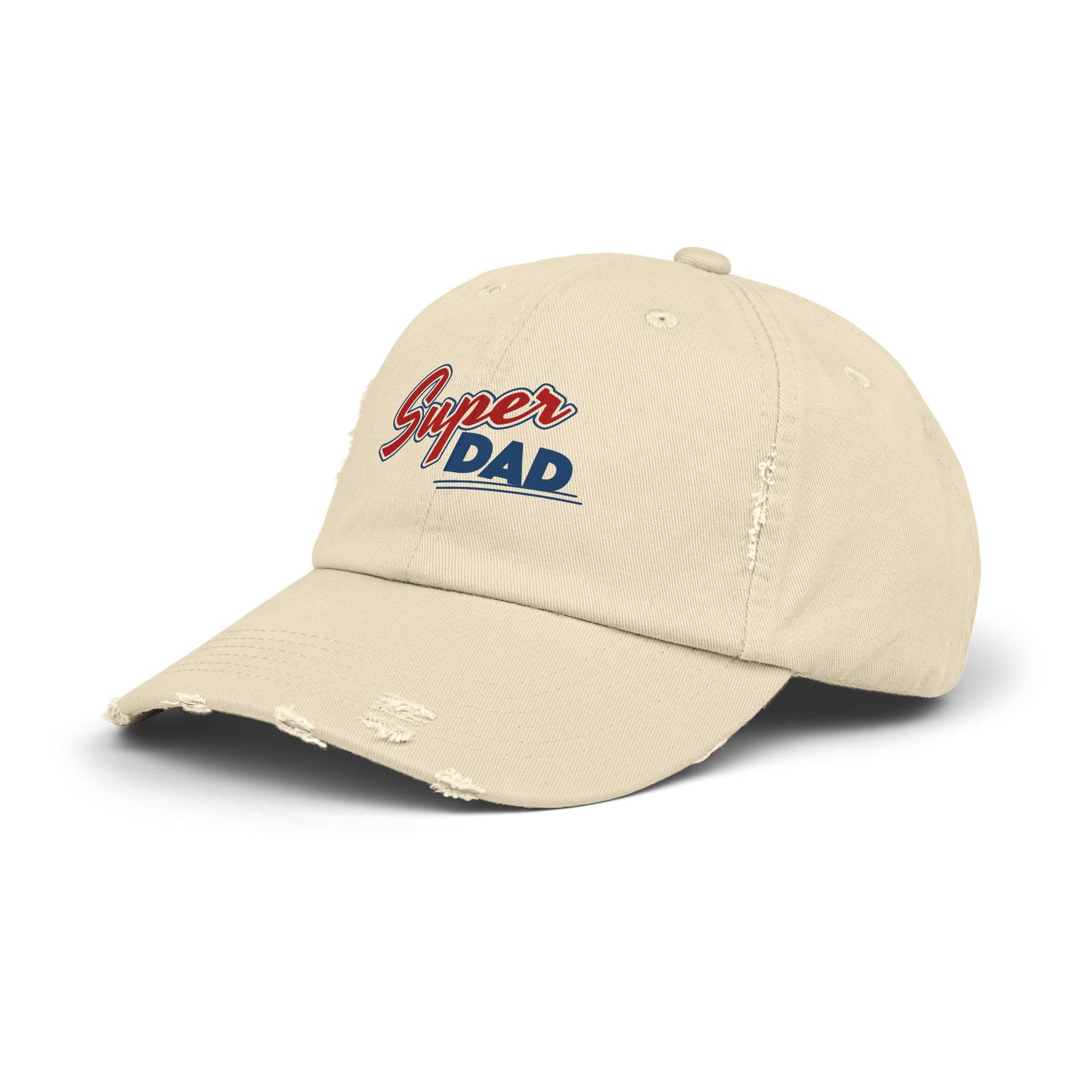 Super Dad Distressed Cap | Gift for Dad, Casual Summer Hat, Cool Dad Accessories, Father's Day Gift, Stylish Cap