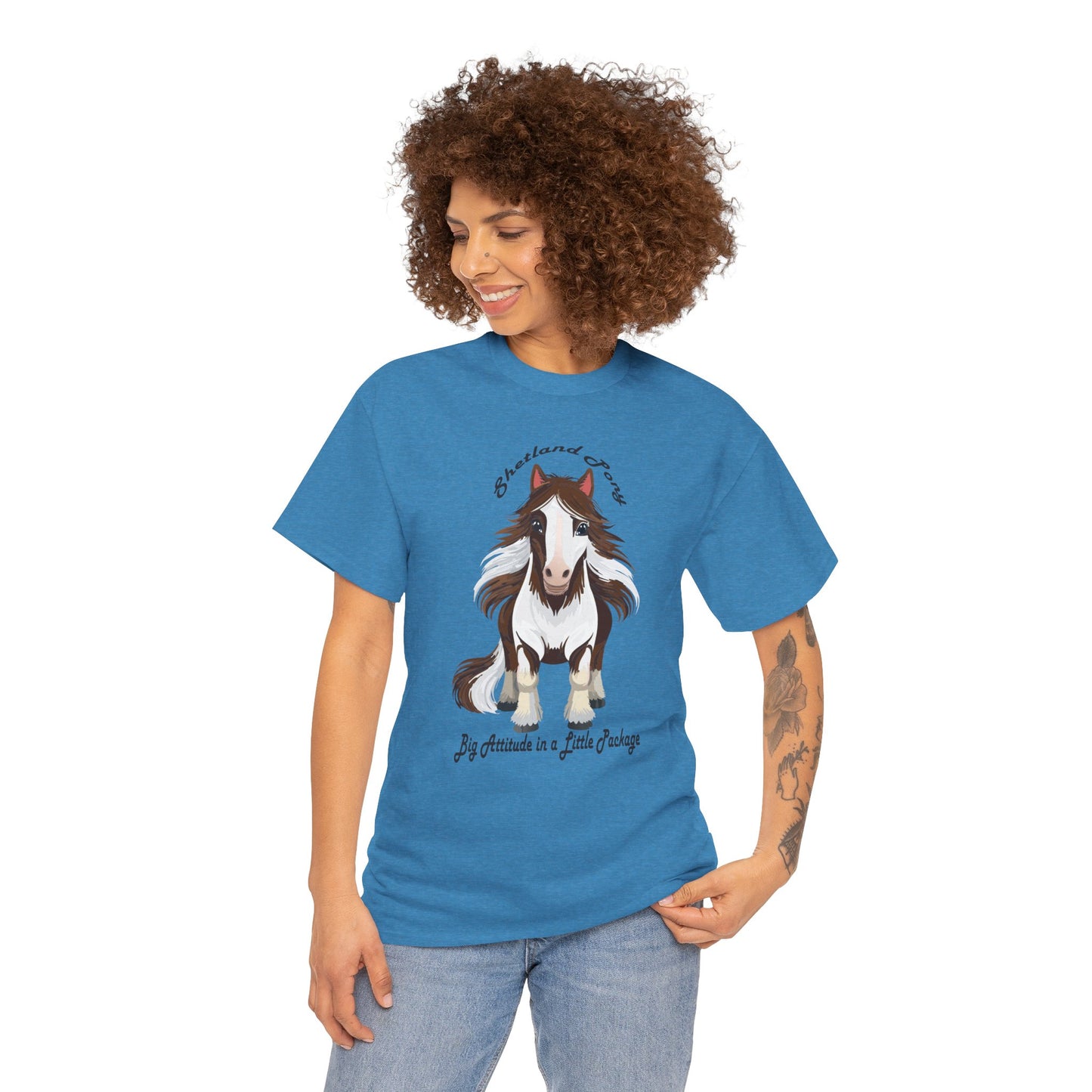 Shetland Pony Unisex Heavy Cotton Tee