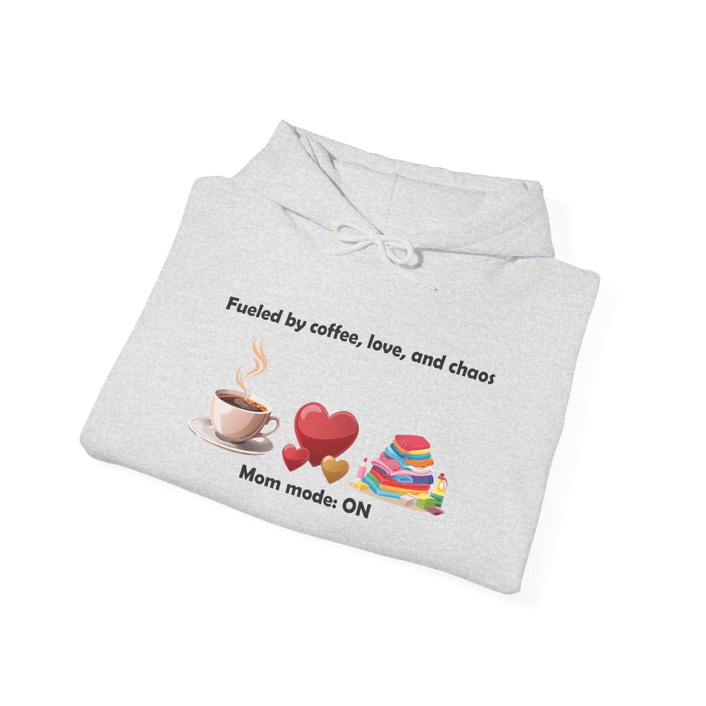 Mom Life Sweatshirt - Fueled by Coffee, Love, and Chaos