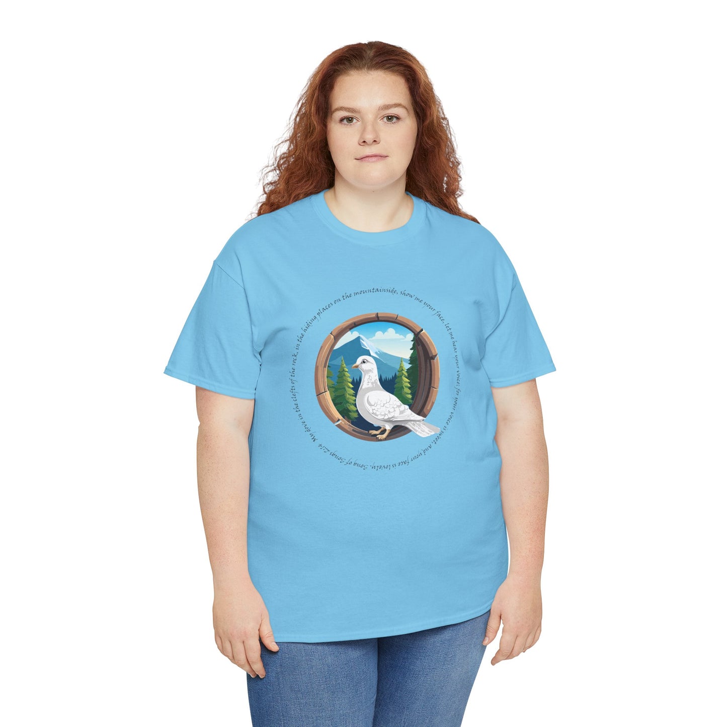 Camiseta unisex de algodón grueso inspirada en la naturaleza - con escritura