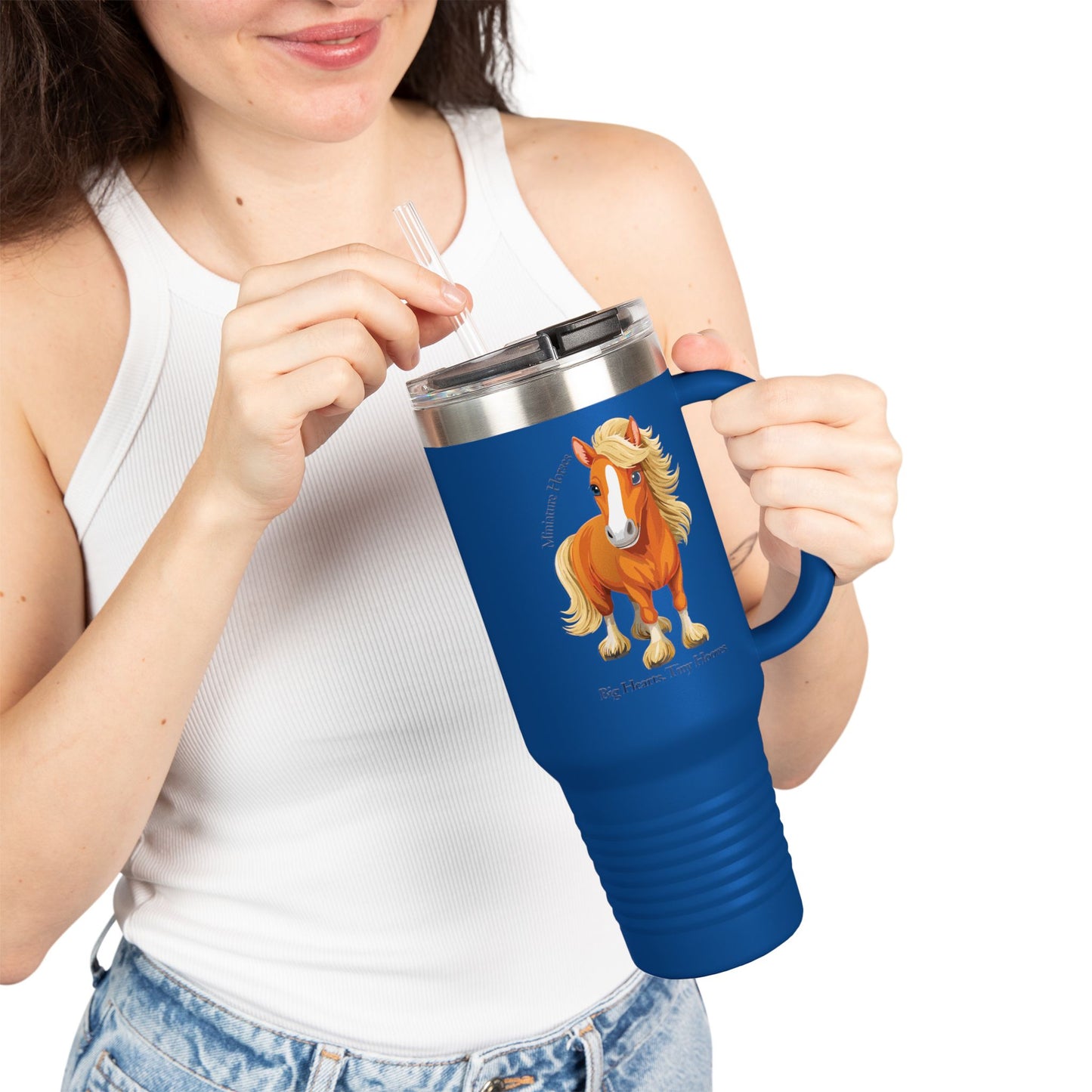 Miniature Horse Insulated Travel Mug | 40oz - Perfect Gift for Animal Lovers
