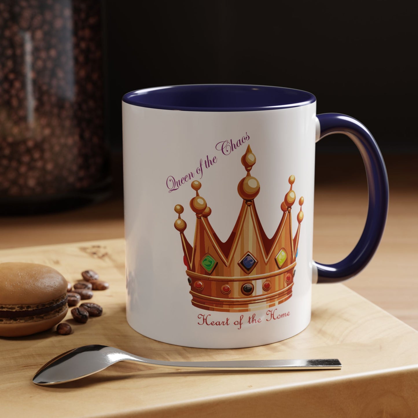 Queen of the Chaos Accent Coffee Mug - 11oz & 15oz - Perfect Gift for Home Decor