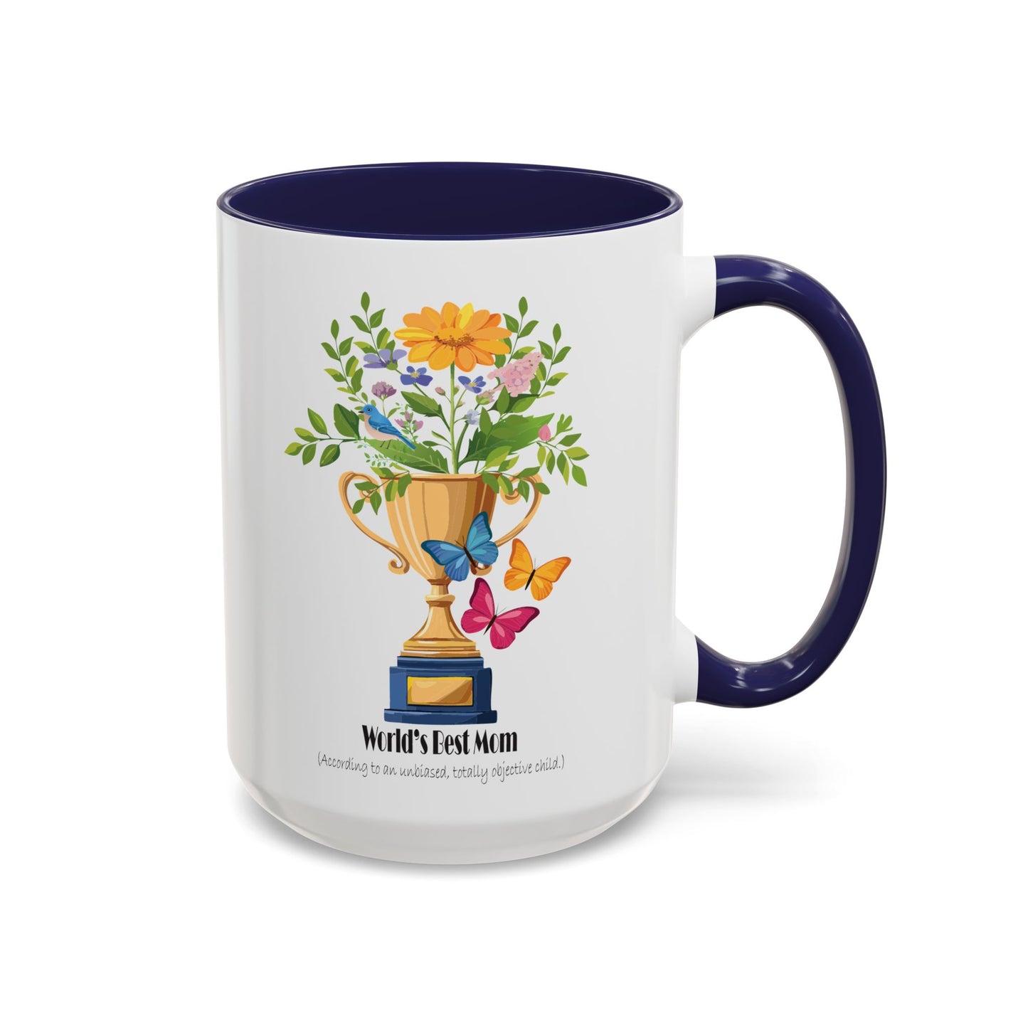 World's Best Mom Accent Coffee Mug - Perfect Gift for Mother's Day