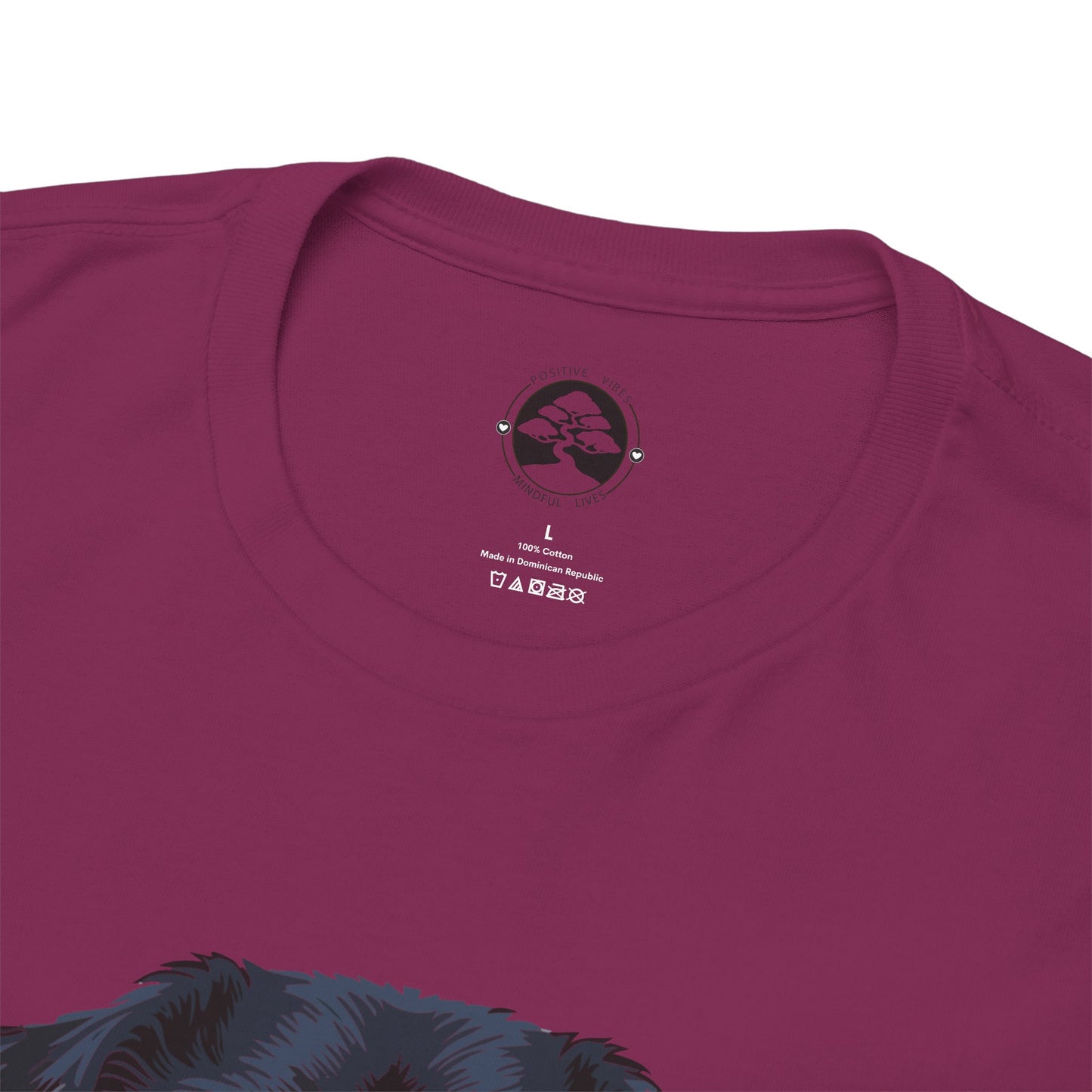 Camiseta unisex de algodón grueso Rottweiler - Power Wraped in Lover