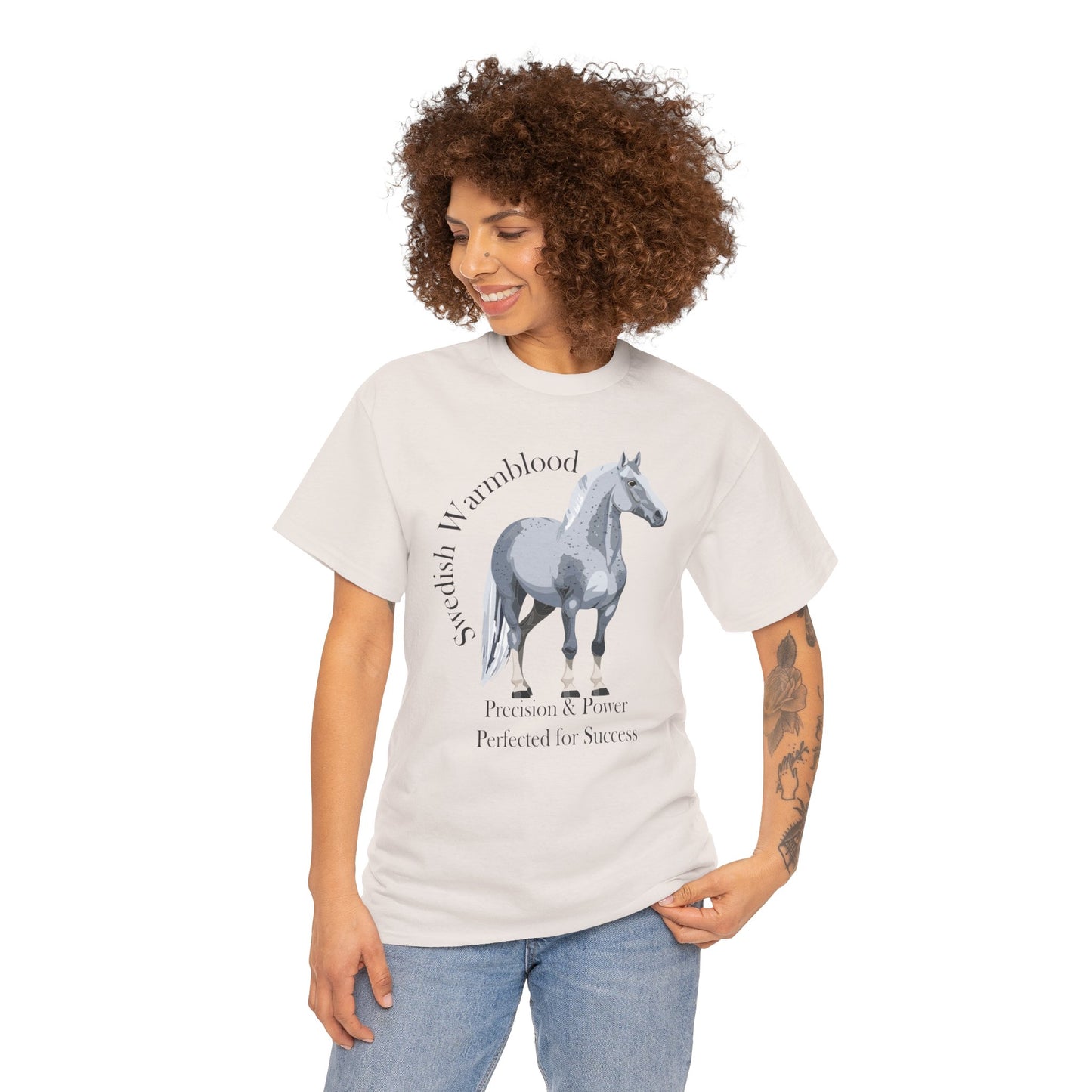 Swedish Warmblood Horse Tee - Precision & Power Design