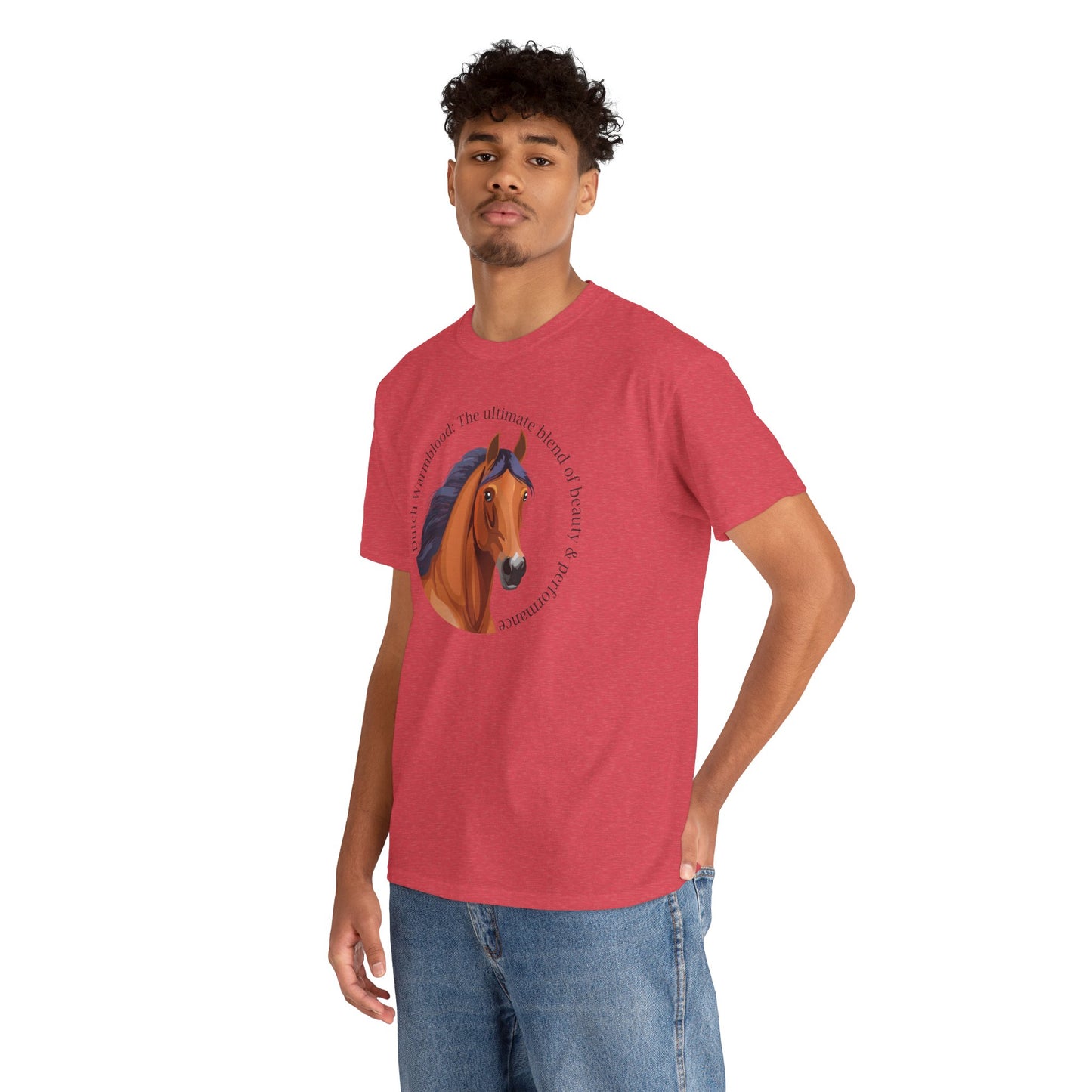 Dutch Warmblood Unisex Heavy Cotton Tee - "The Ultimate Blend of Beauty & Performance"