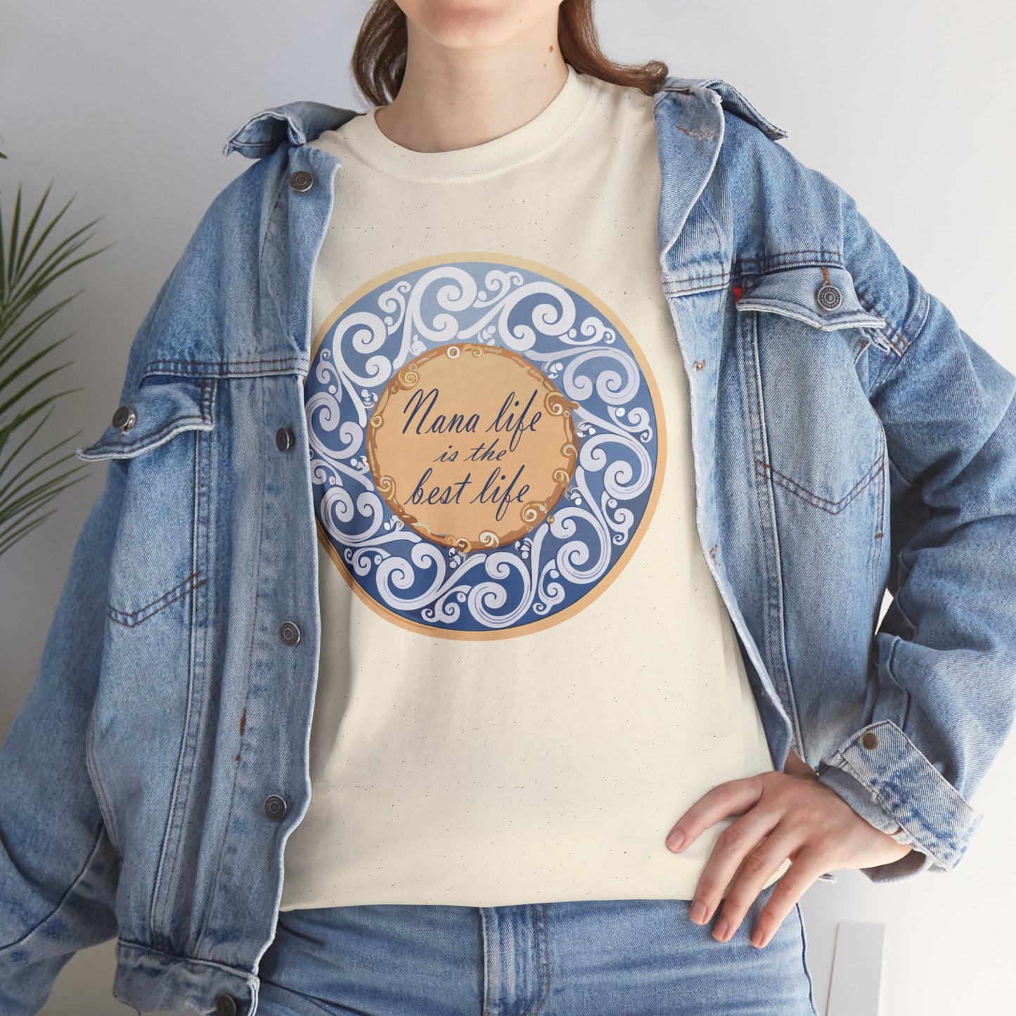 Motivational Unisex Heavy Cotton Tee - "Nana Life is the Best Life"
