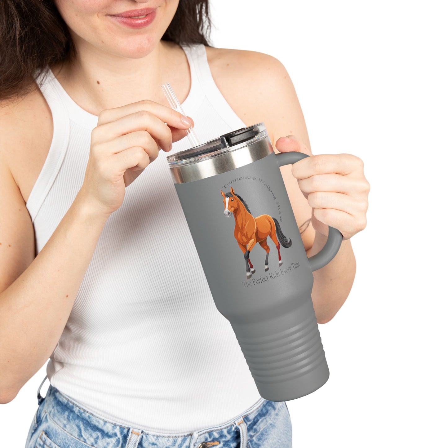 Tennessee Walking Horse Equestrian Insulated Travel Mug - Perfect Gift for Horse Lovers