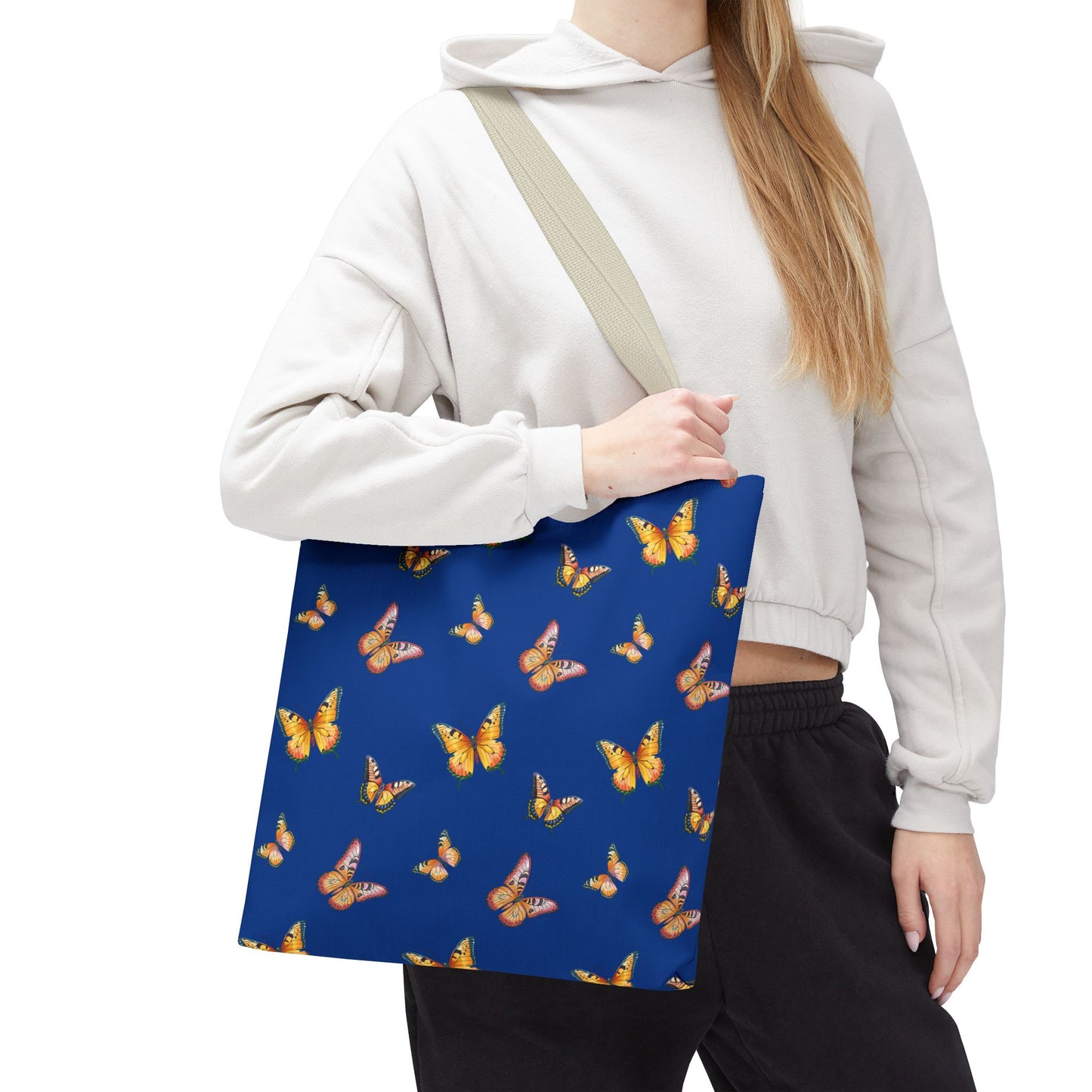Colorful Butterfly Print Tote Bag - Stylish & Functional