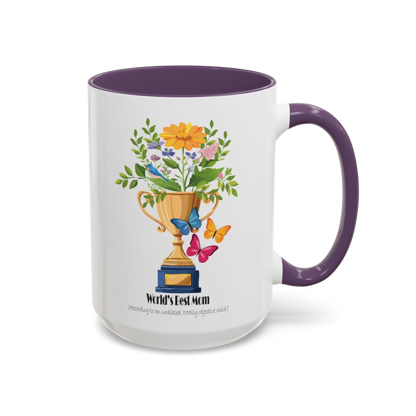 World's Best Mom Accent Coffee Mug - Perfect Gift for Mother's Day