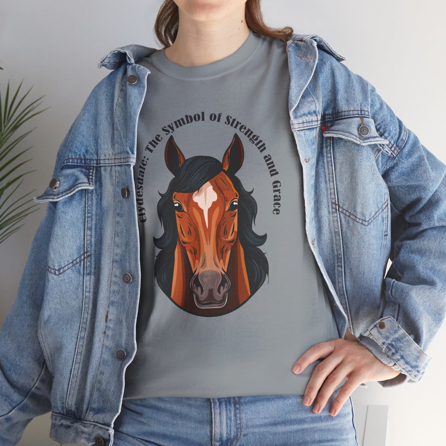 Clydesdale Horse Tee | Unisex Heavy Cotton T-Shirt