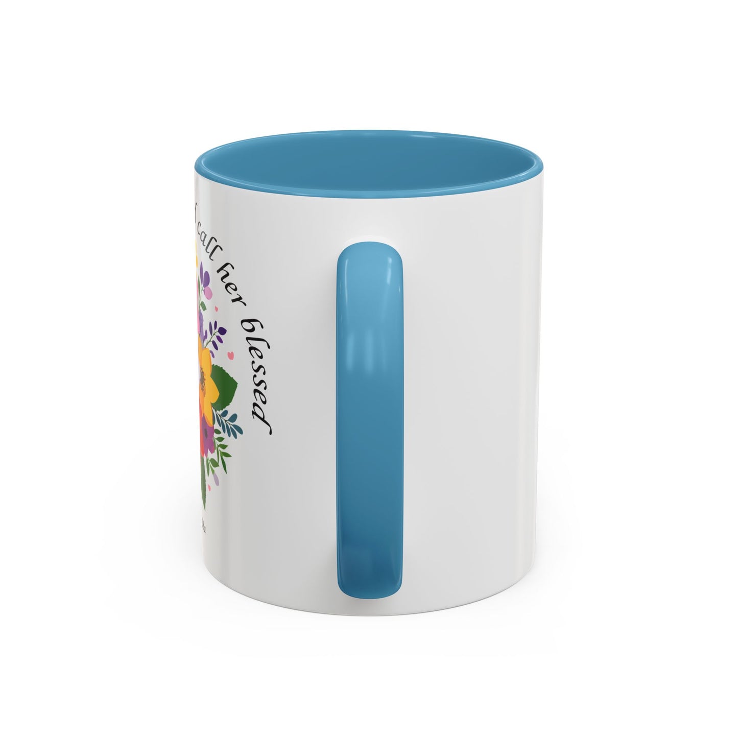 Floral Inspirational Coffee Mug - 'Her Children Arise and Call Her Blessed' - Perfect Gift for Moms
