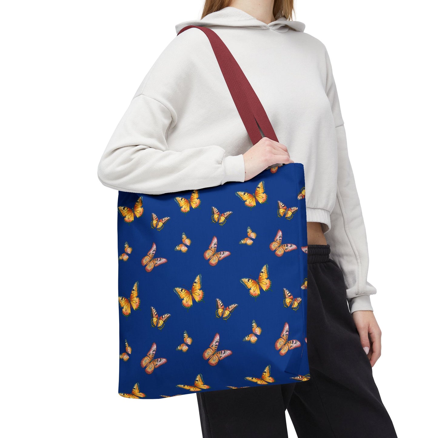 Colorful Butterfly Print Tote Bag - Stylish & Functional