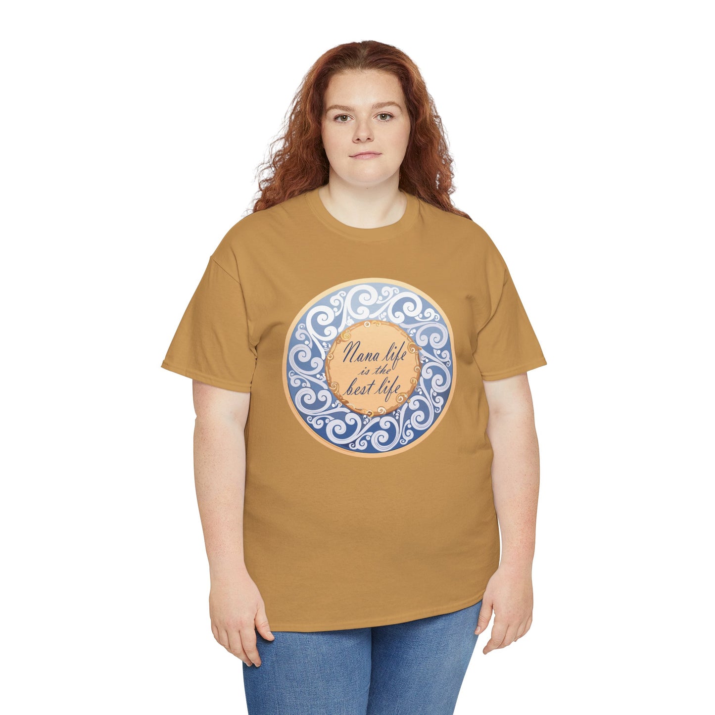 Motivational Unisex Heavy Cotton Tee - "Nana Life is the Best Life"