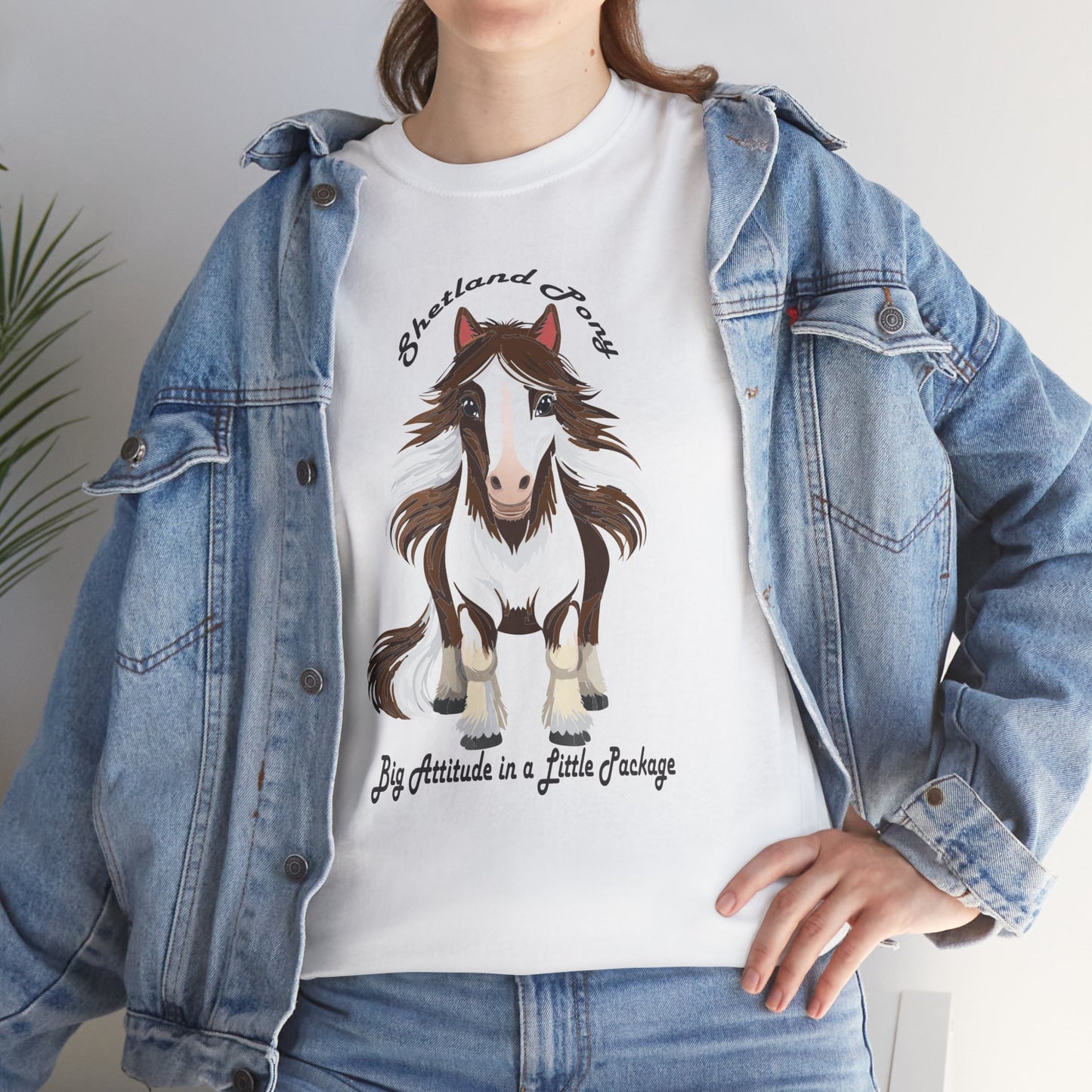 Shetland Pony Unisex Heavy Cotton Tee