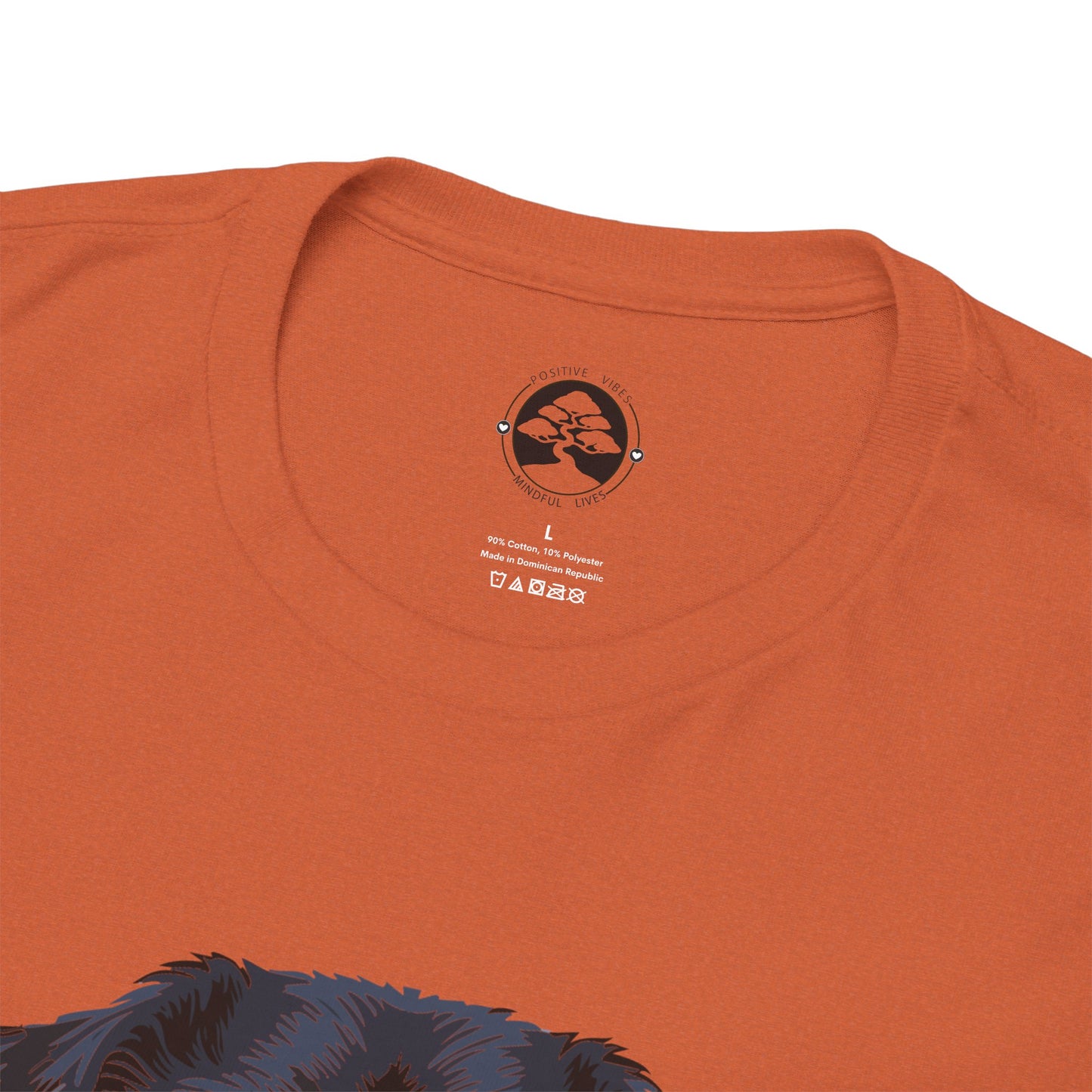 Camiseta unisex de algodón grueso Rottweiler - Power Wraped in Lover