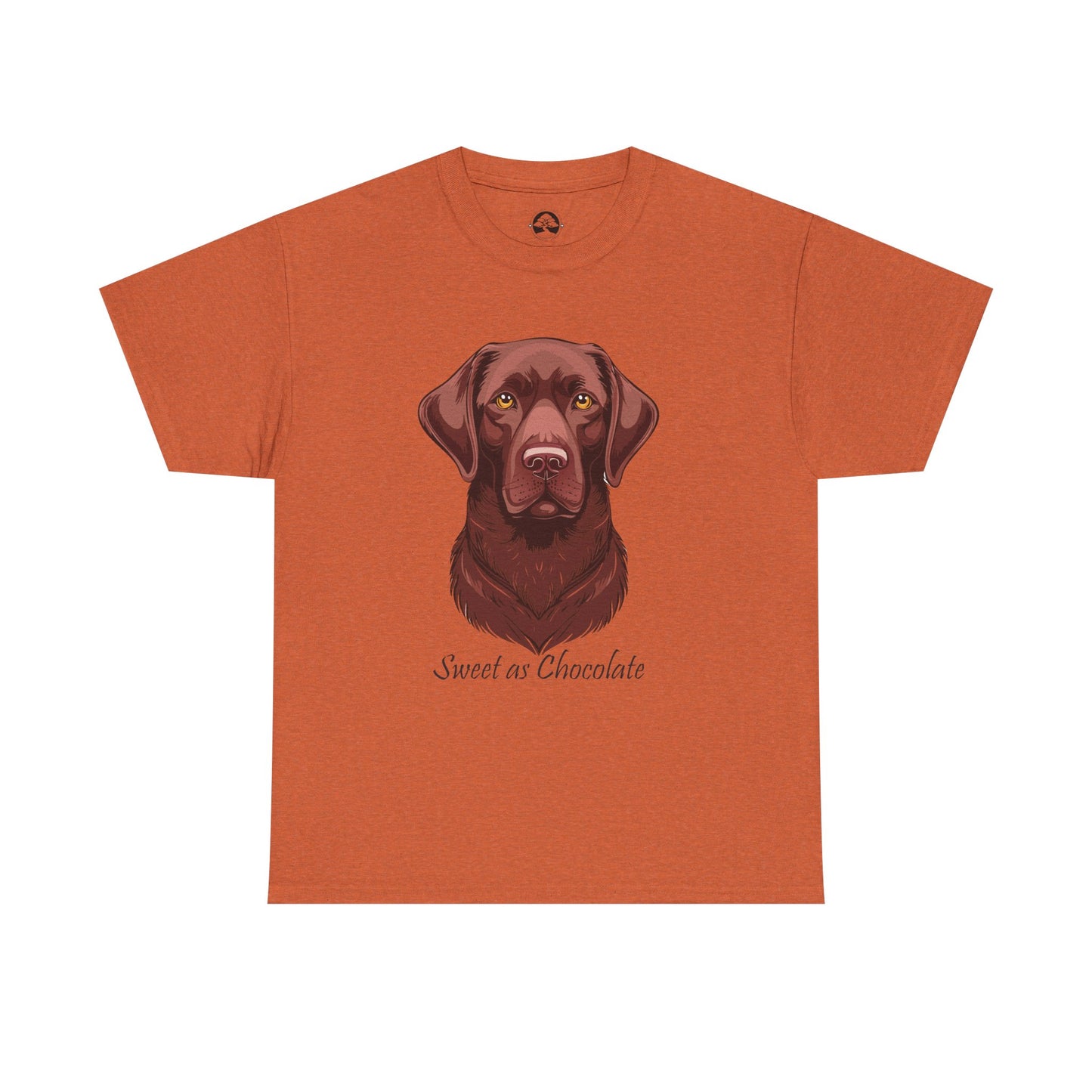 Labrador Chocolate - Camiseta unisex de algodón grueso con el dulce sabor del perro chocolate