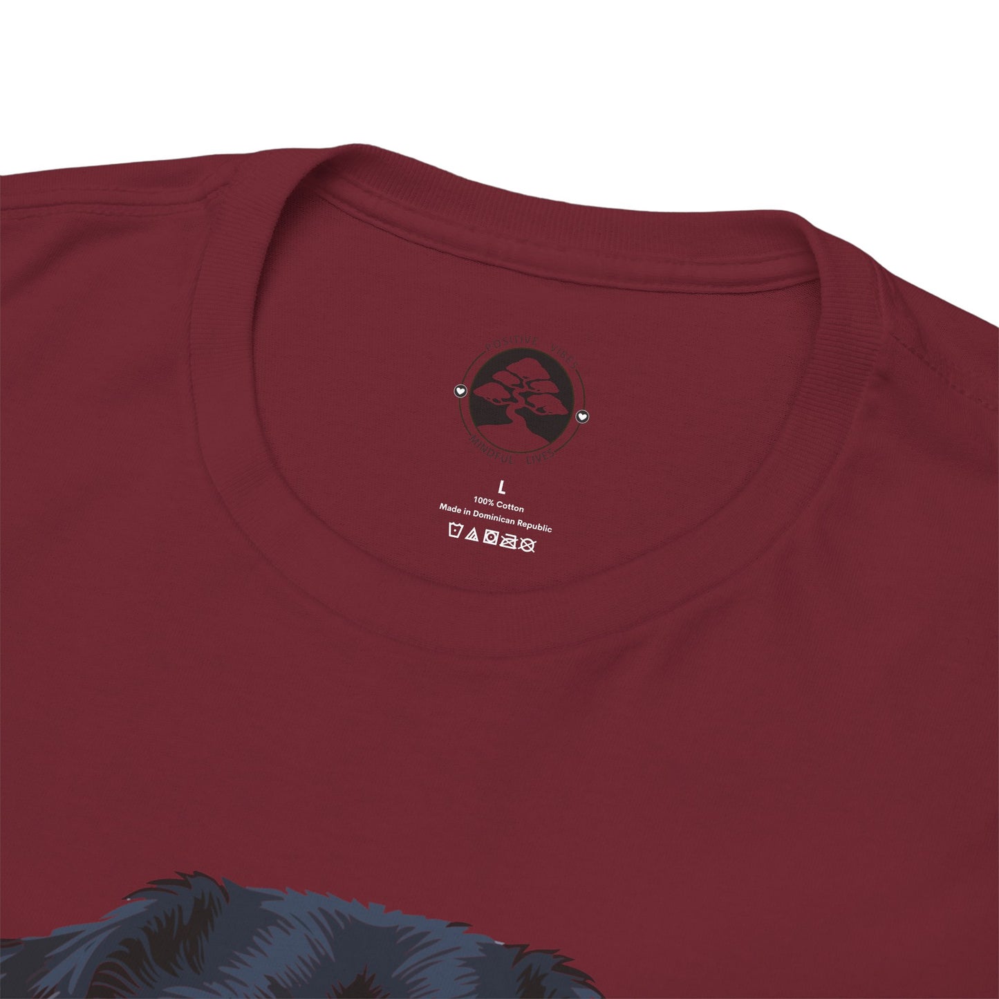 Camiseta unisex de algodón grueso Rottweiler - Power Wraped in Lover