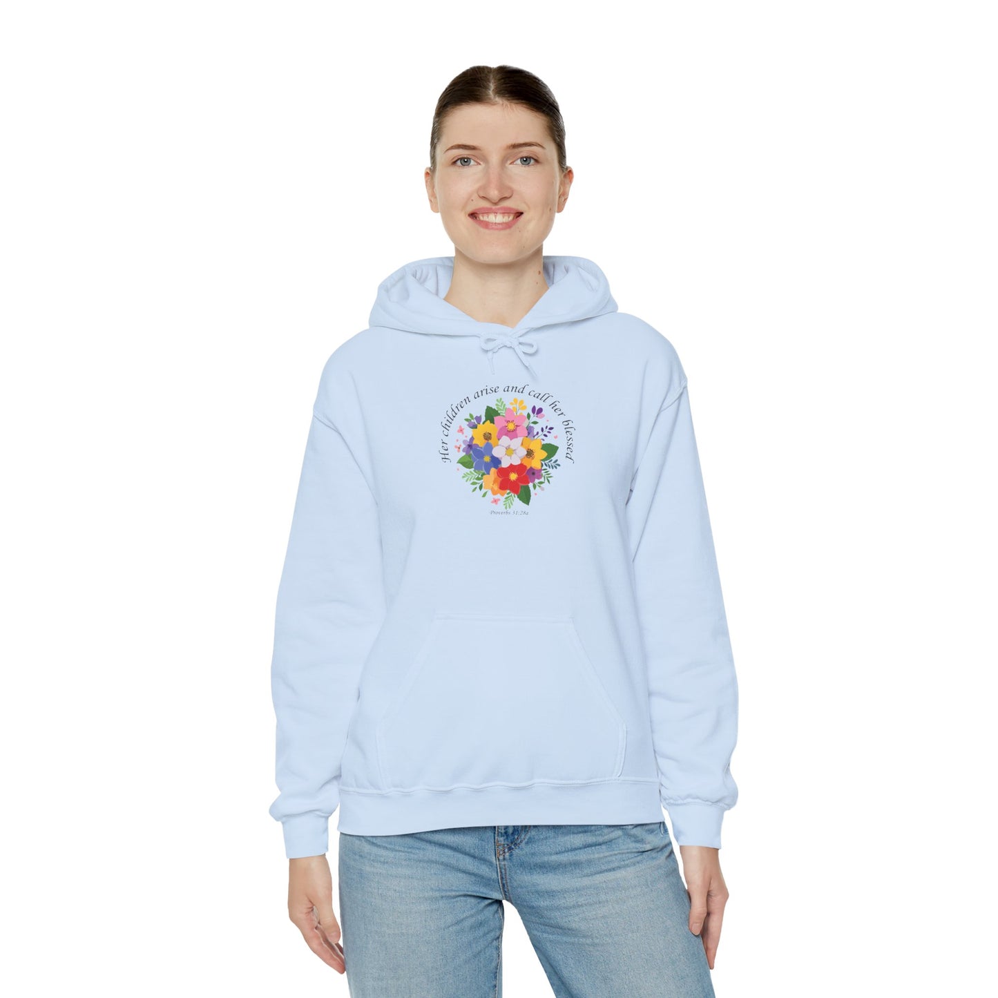Floral Inspirational Hoodie for Mothers