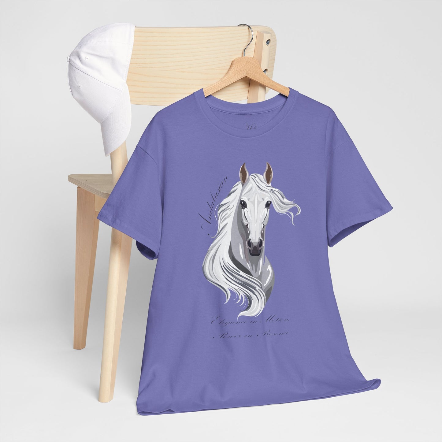Andalusian Horse Design Unisex Heavy Cotton Tee
