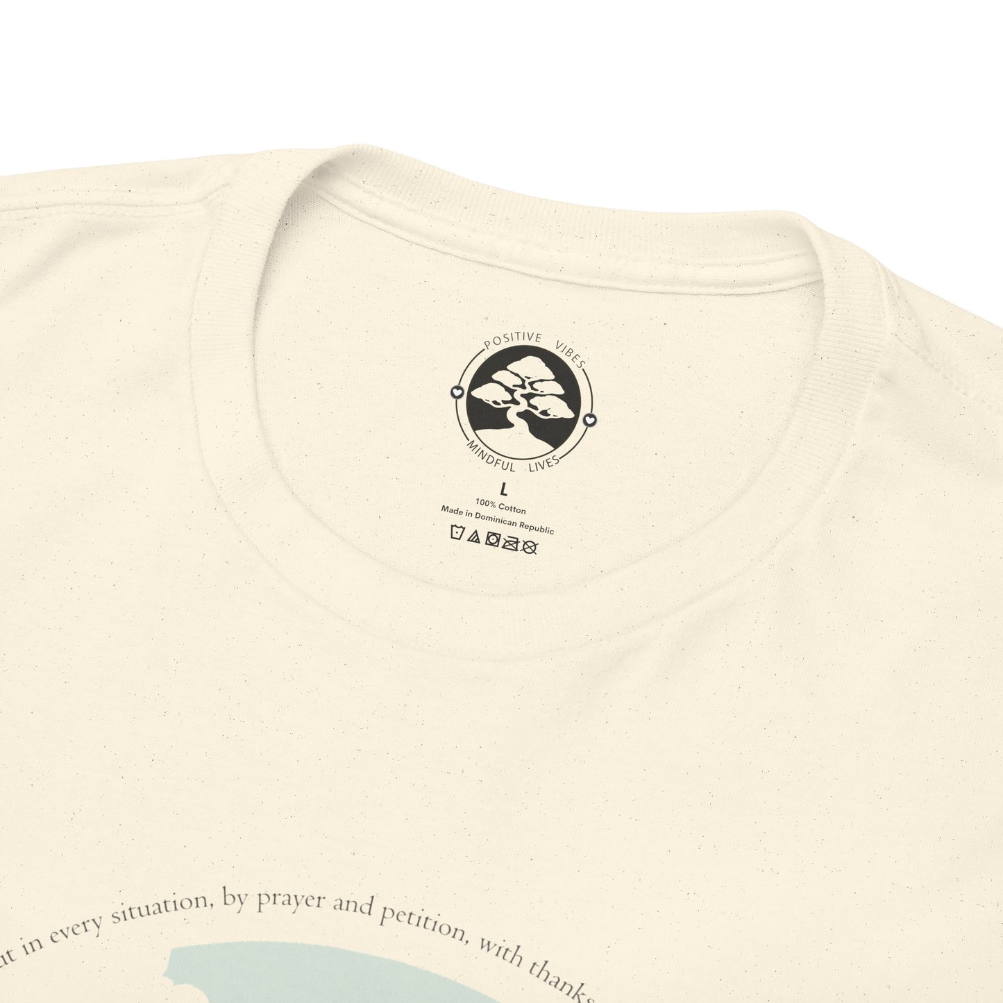 Camiseta unisex de algodón grueso inspirada en la naturaleza con texto bíblico: perfecta para amantes de las actividades al aire libre.