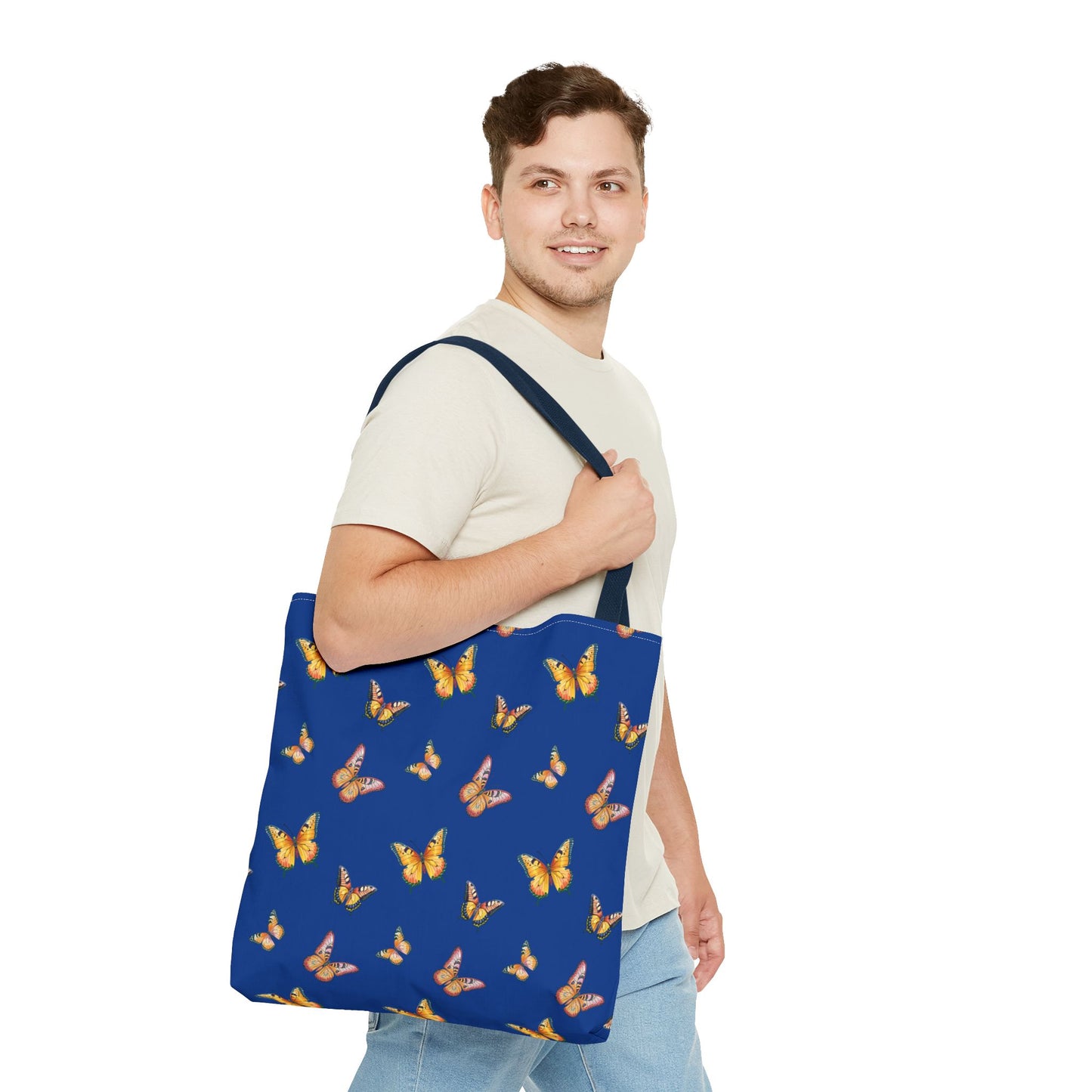 Colorful Butterfly Print Tote Bag - Stylish & Functional