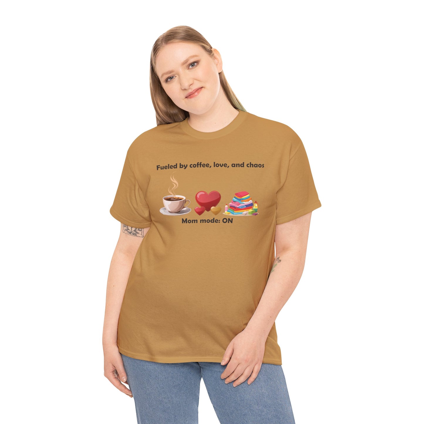 Mom Mode On Tee - Perfect for Coffee Lovers & Moms