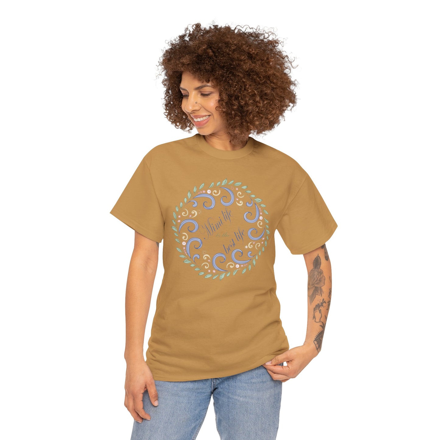 Inspirational Unisex Heavy Cotton Tee - "Mimi Life is the best life"