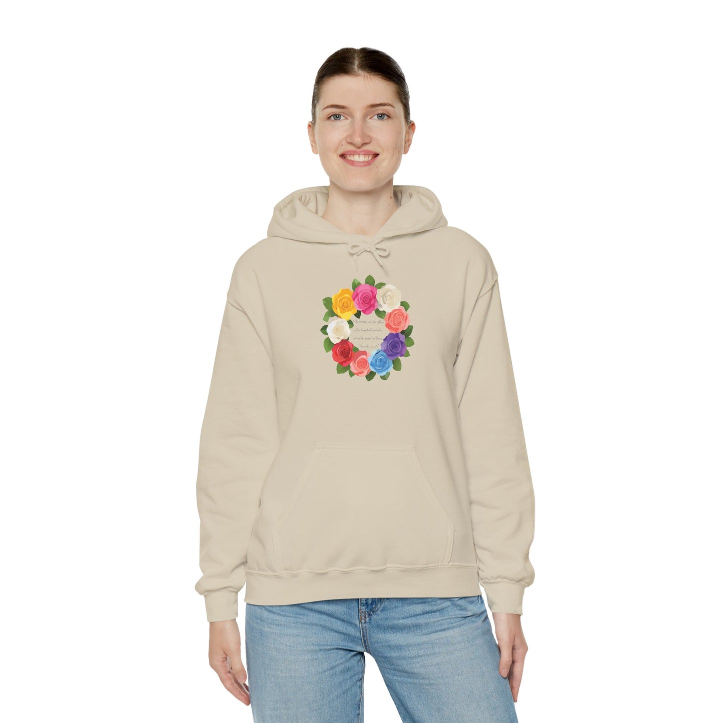 Floral Wreath for Mother Unisex Hoodie - Cozy & Stylish Sweatshirt for All Occasions