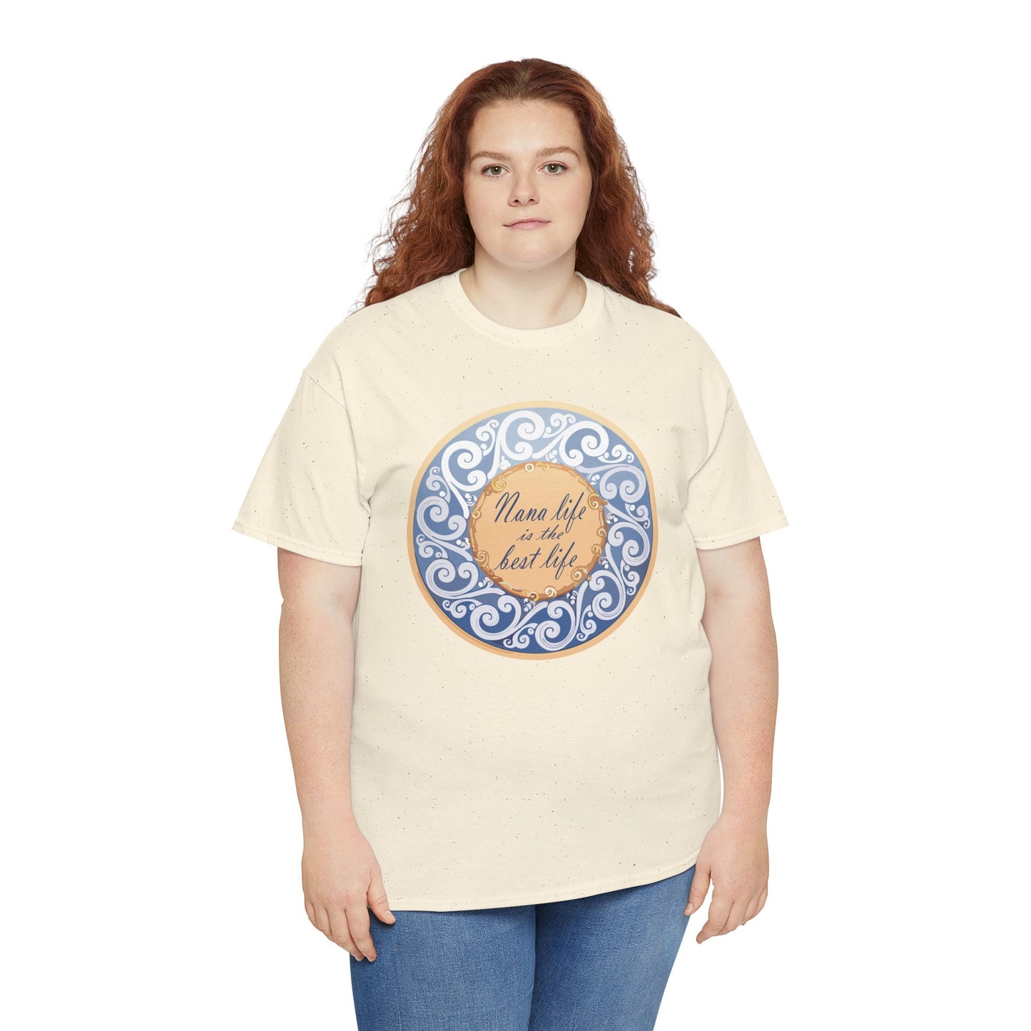 Motivational Unisex Heavy Cotton Tee - "Nana Life is the Best Life"