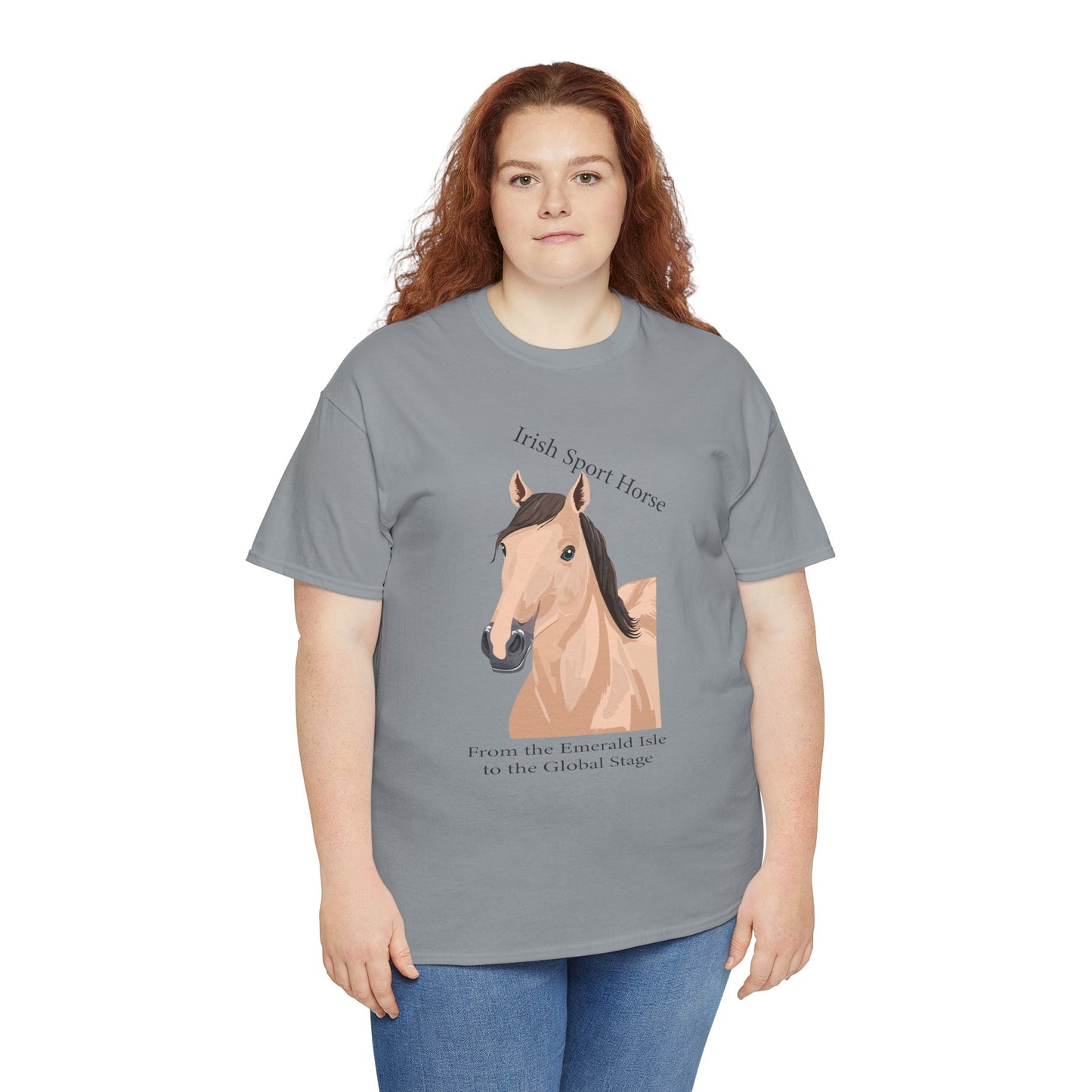 Irish Sport Horse Tee - Unisex Heavy Cotton T-Shirt