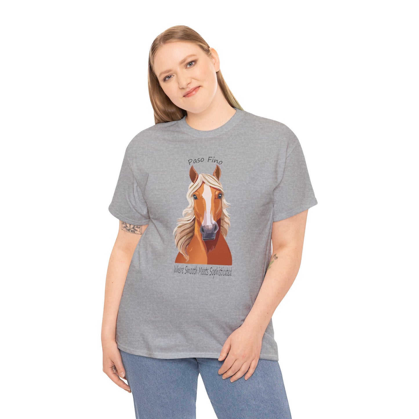 Paso Fino Horse Unisex Heavy Cotton Tee - Perfect Gift for Horse Lovers