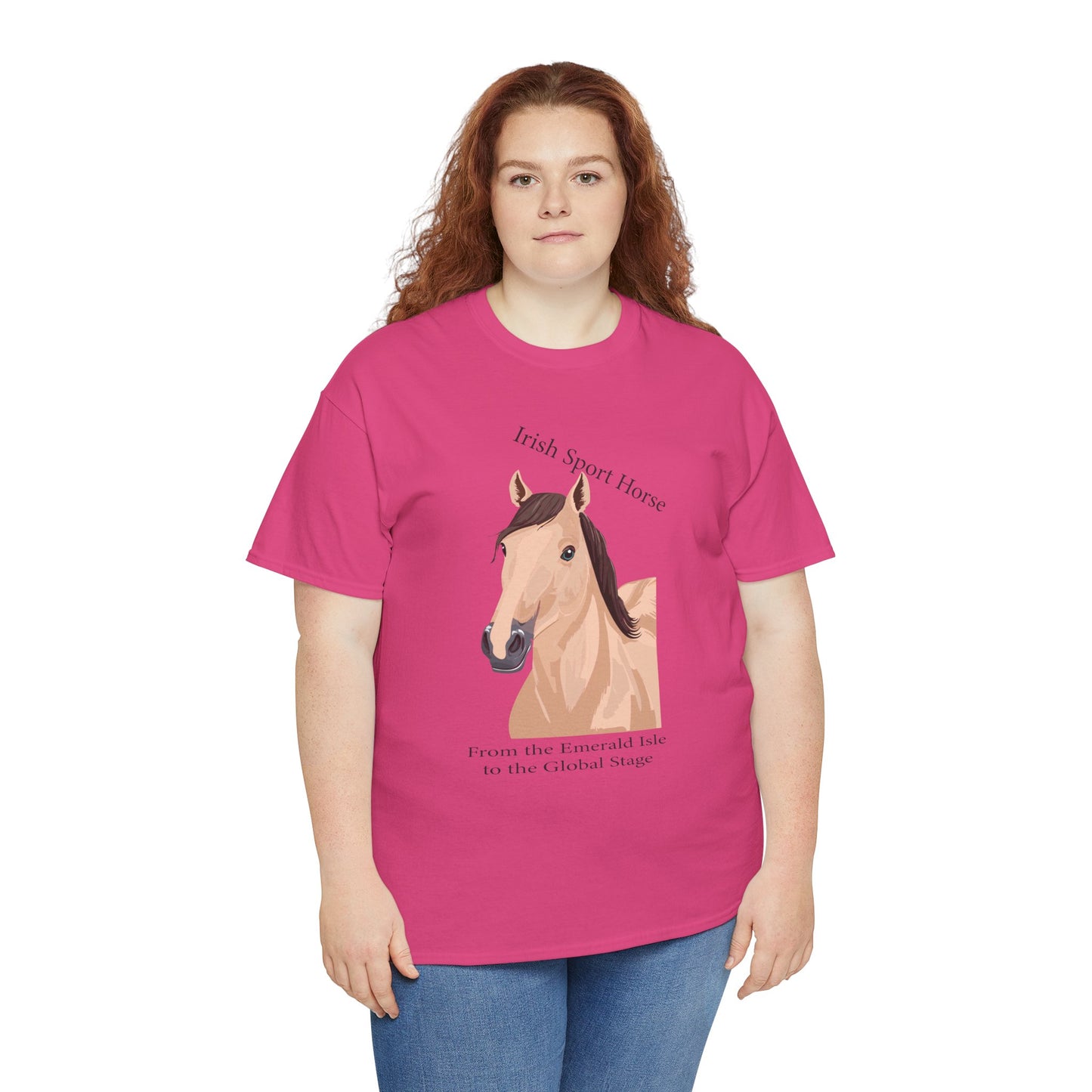 Irish Sport Horse Tee - Unisex Heavy Cotton T-Shirt