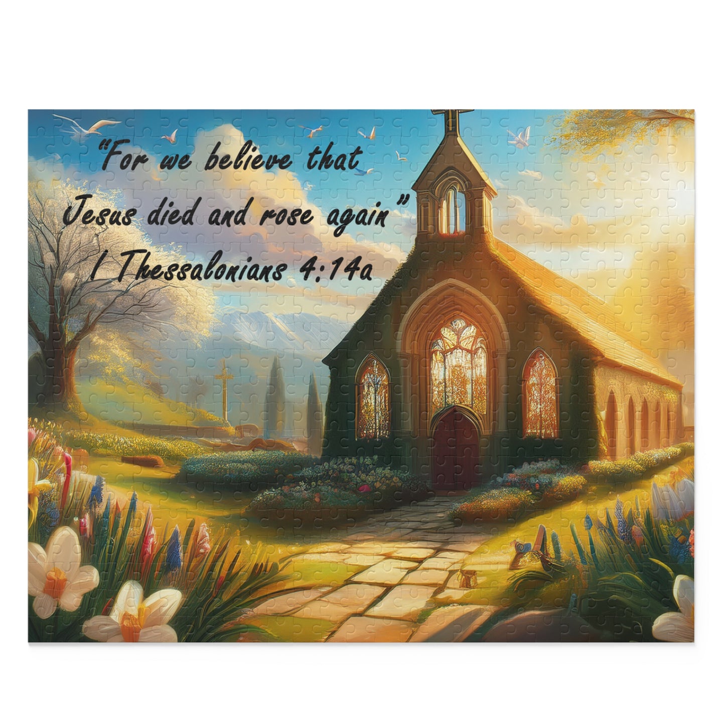 Rompecabezas inspirador de la iglesia - 120/252/500 piezas - Regalo inspirador