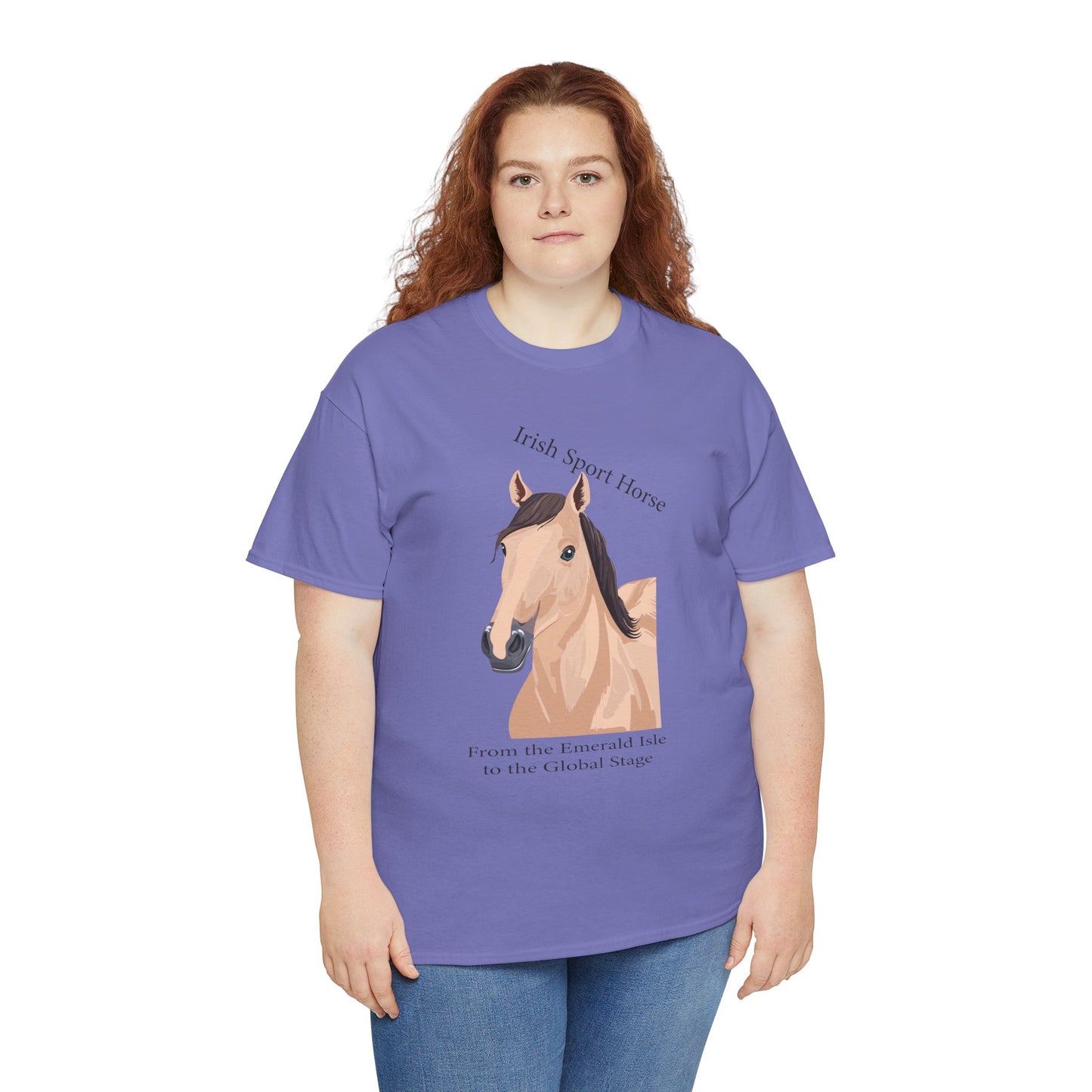 Irish Sport Horse Tee - Unisex Heavy Cotton T-Shirt