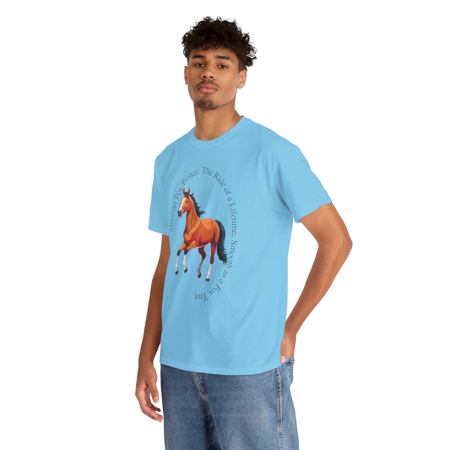 Missouri Fox Trotter: Unisex Heavy Cotton Horse Tee