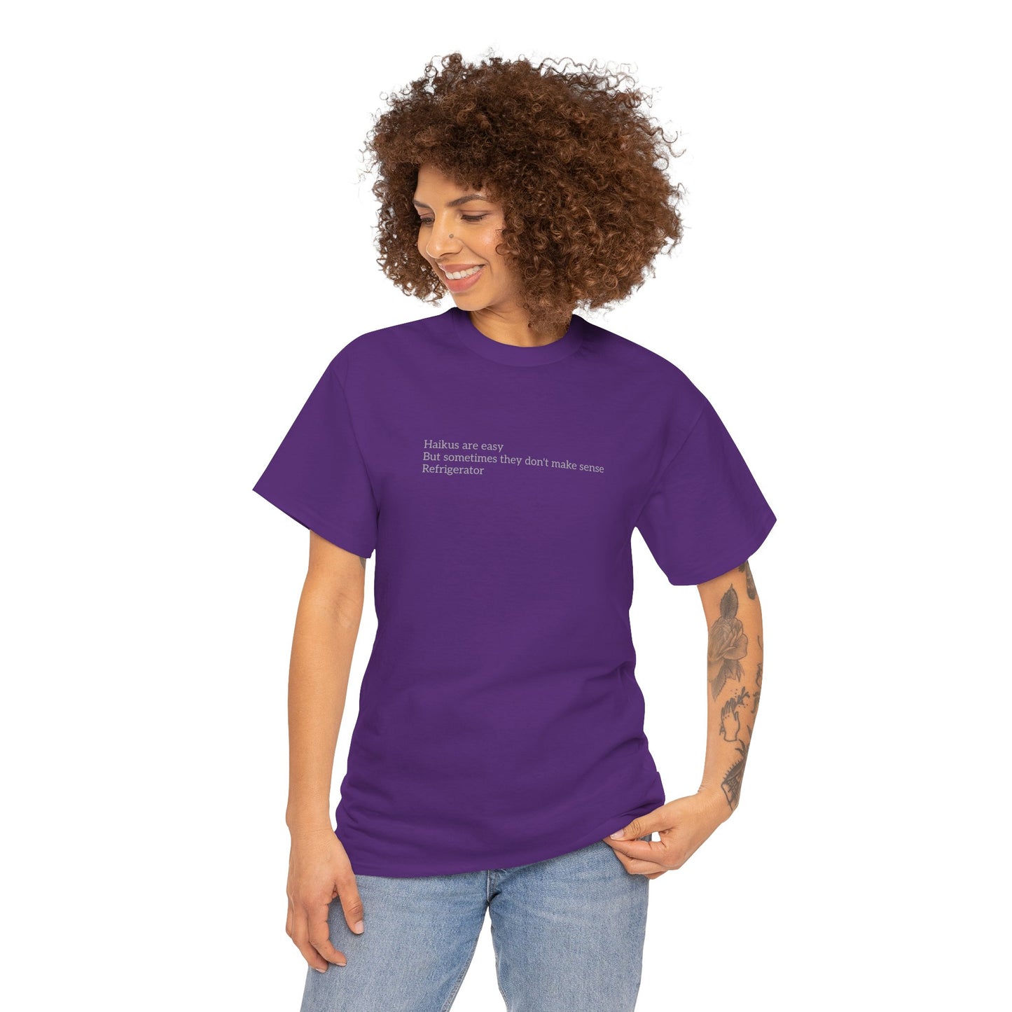 Haikus are Easy Unisex Heavy Cotton Tee