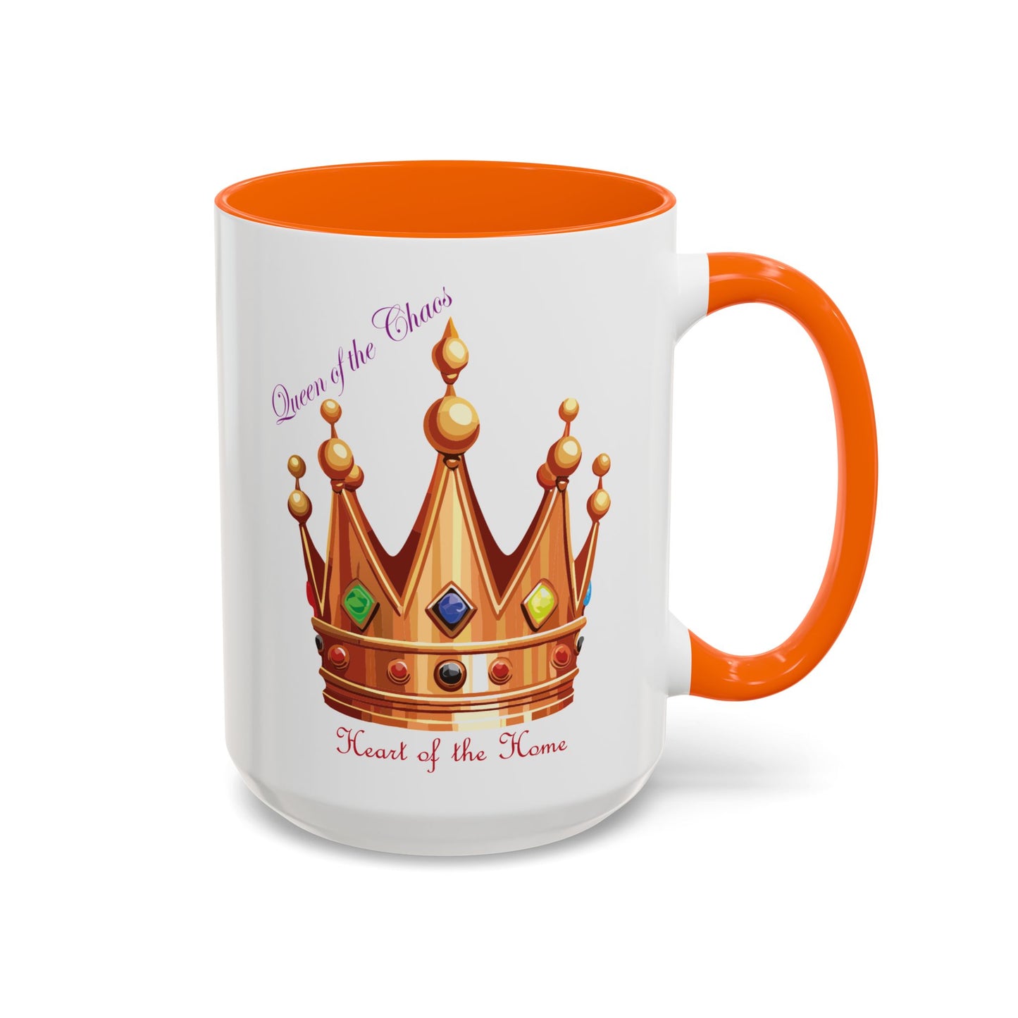 Queen of the Chaos Accent Coffee Mug - 11oz & 15oz - Perfect Gift for Home Decor