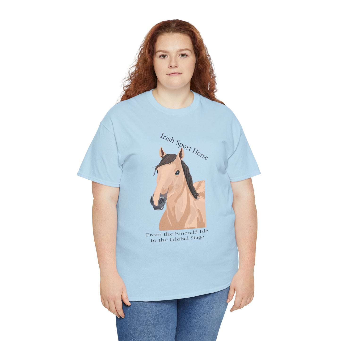 Irish Sport Horse Tee - Unisex Heavy Cotton T-Shirt