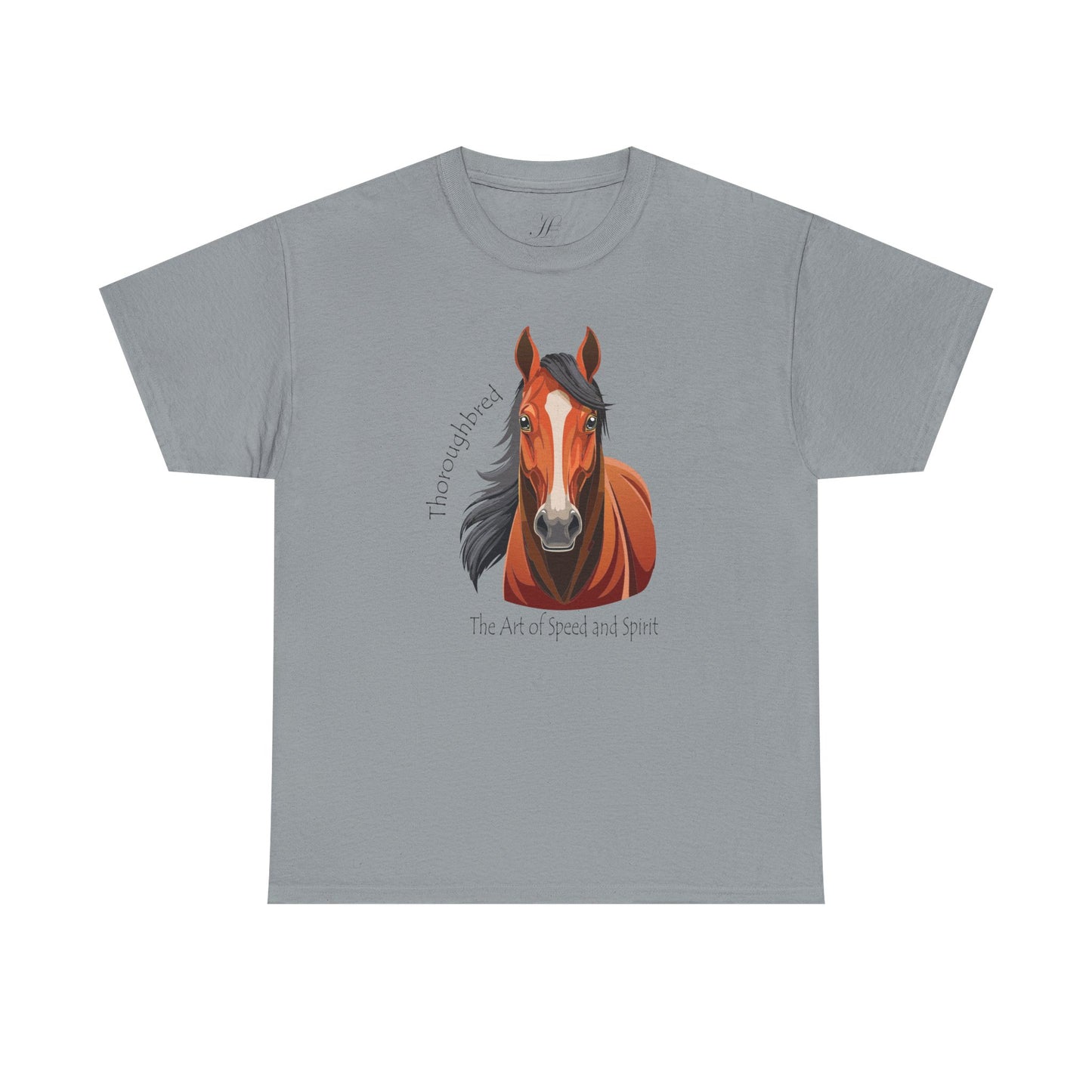 Thoroughbred Horse Unisex Heavy Cotton Tee
