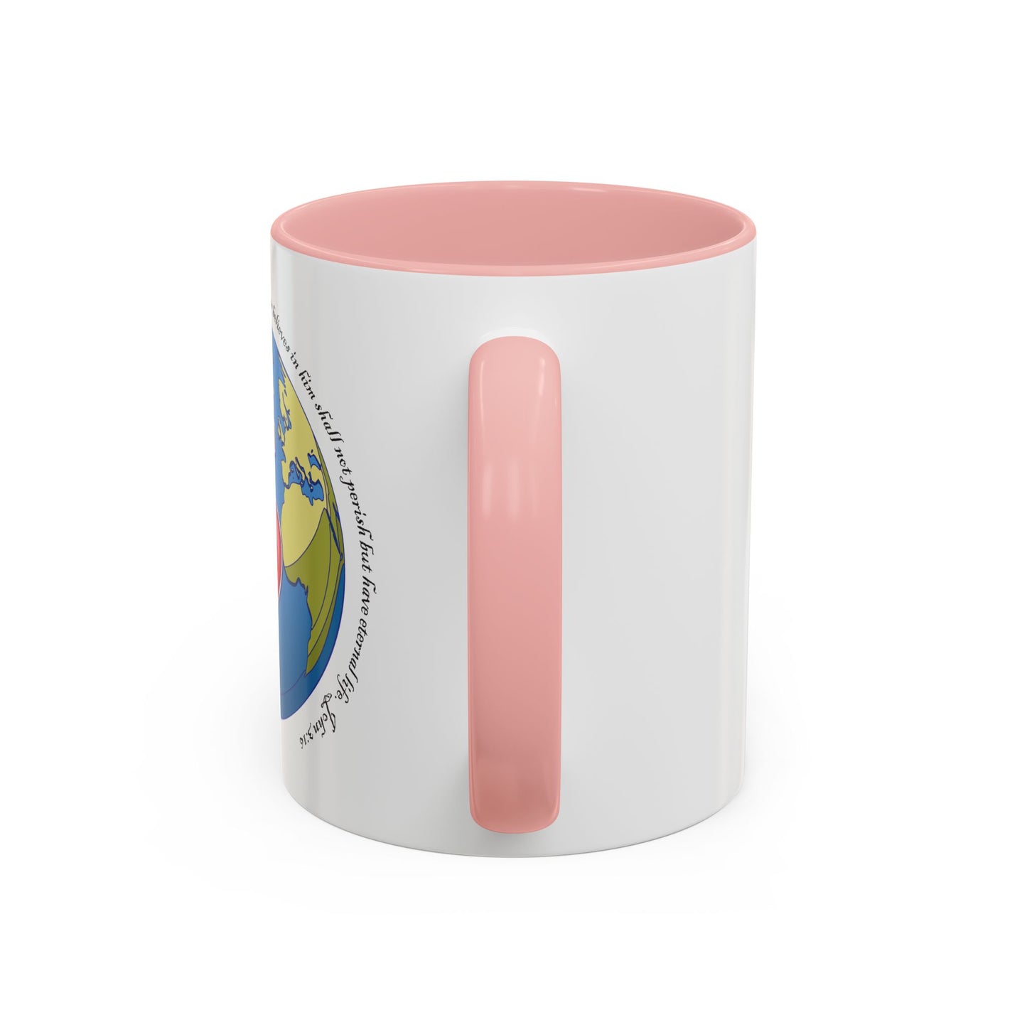 Taza de café con acento inspirador: diseño de fe y amor, perfecta para la motivación diaria.