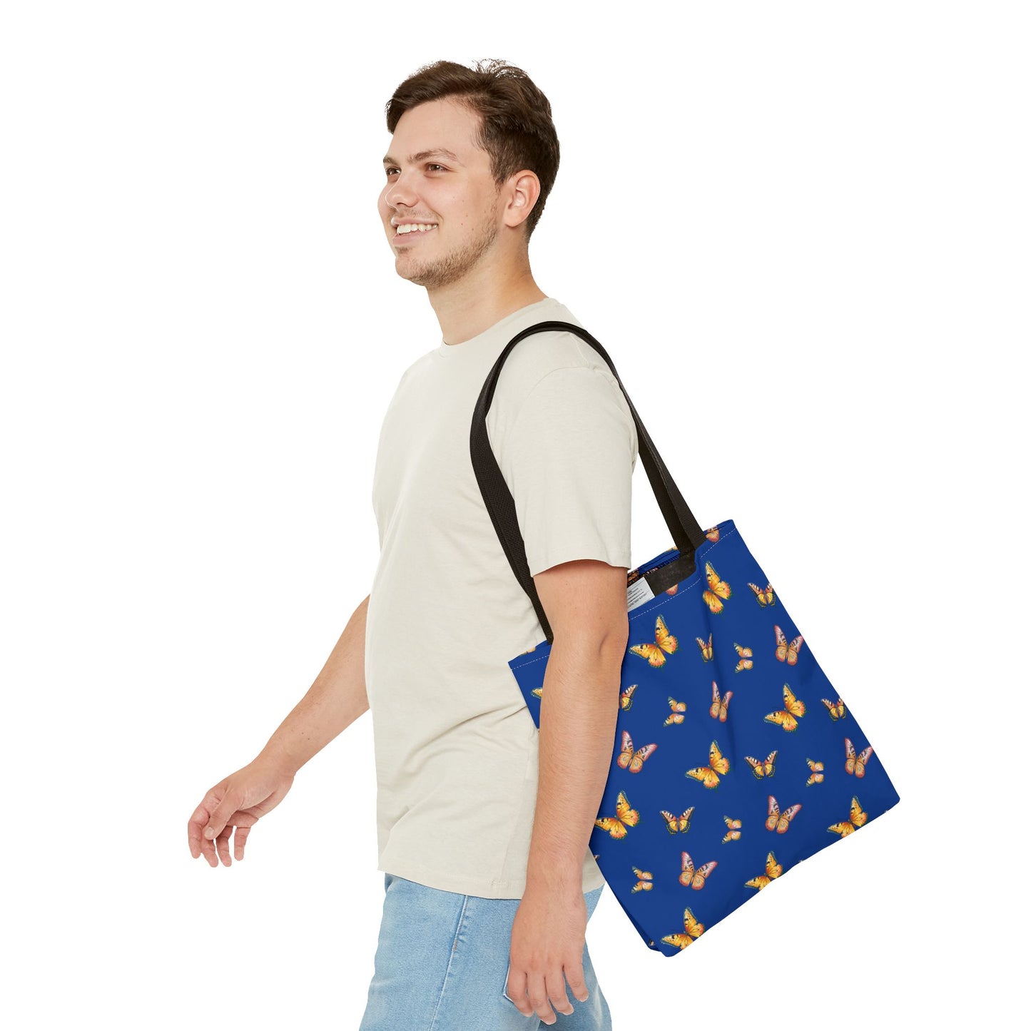 Colorful Butterfly Print Tote Bag - Stylish & Functional